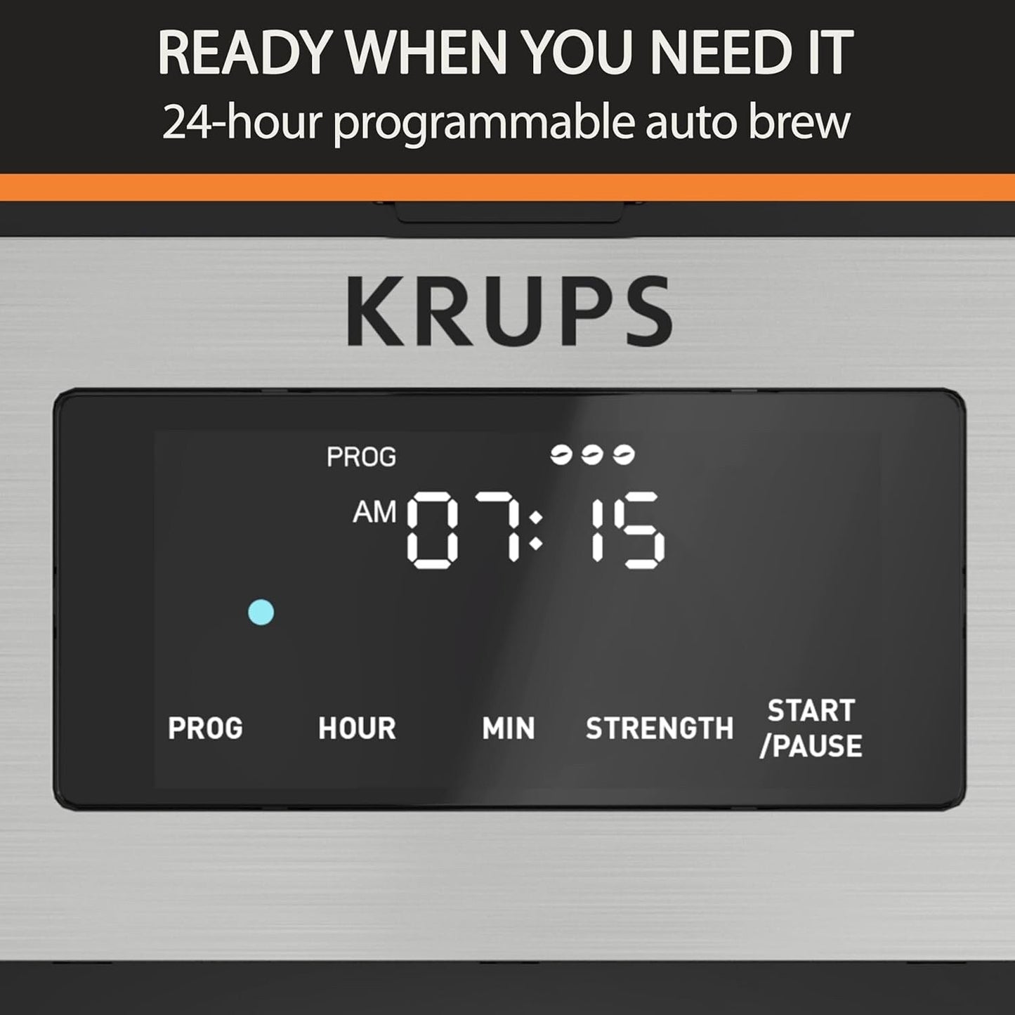 14-Cup Programmable Coffee Maker, Stainless Carafe, 3 Brew Strengths, 24H Timer, 4H Keep Warm