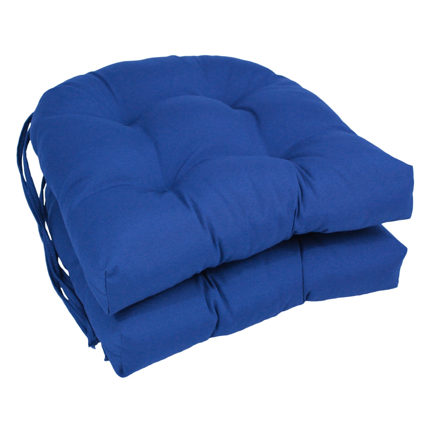 16-inch U-Shaped Indoor Twill Chair Cushions (Set of 2, 4, or 6) - 16 x 16