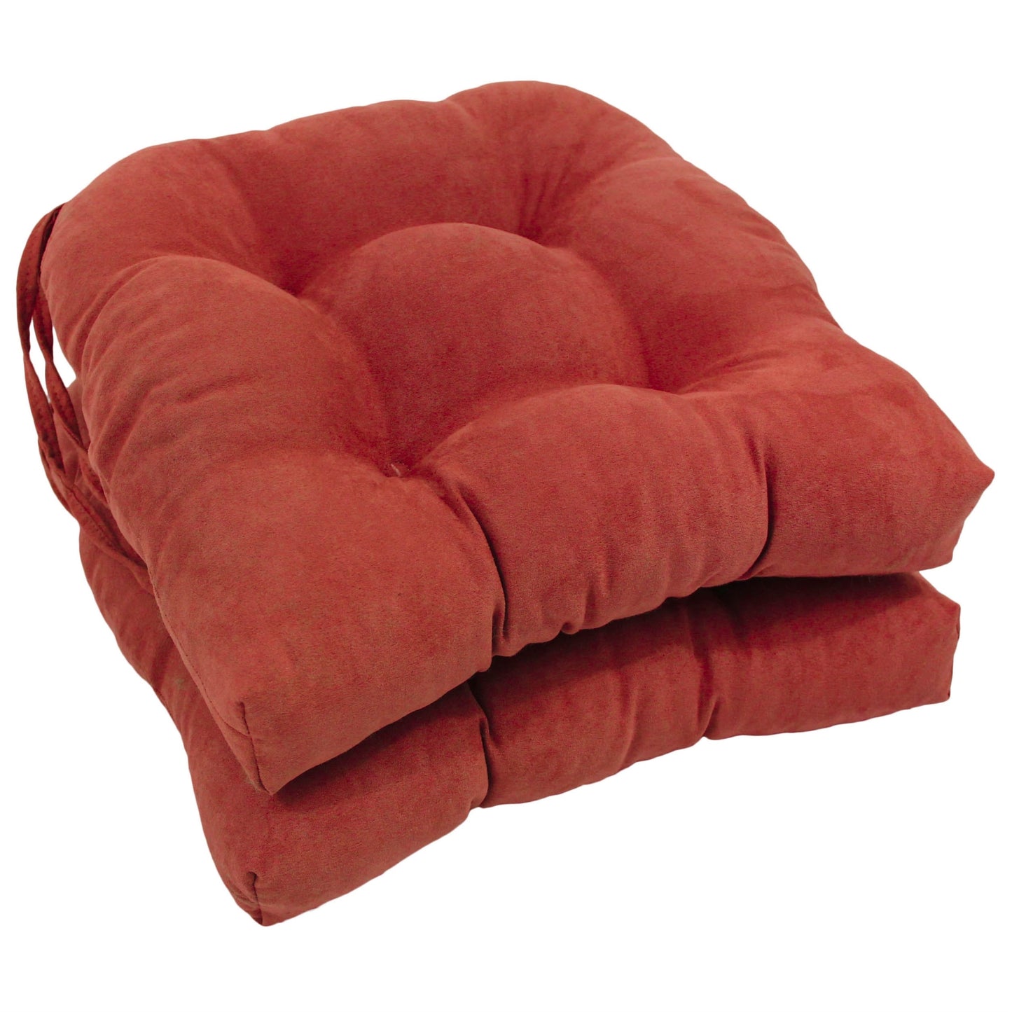 16-inch U-shaped Indoor Microsuede Chair Cushions (Set of 2, 4, or 6)