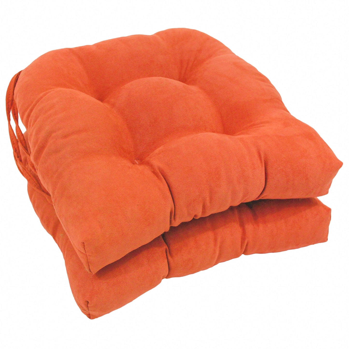 16-inch U-shaped Indoor Microsuede Chair Cushions (Set of 2, 4, or 6)