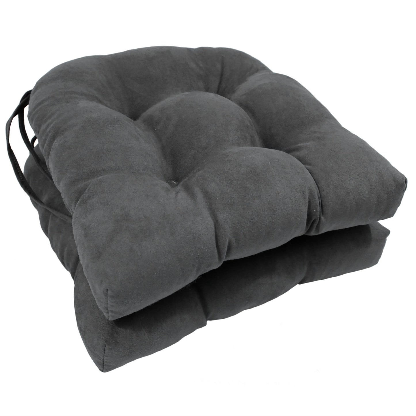 16-inch U-shaped Indoor Microsuede Chair Cushions (Set of 2, 4, or 6)