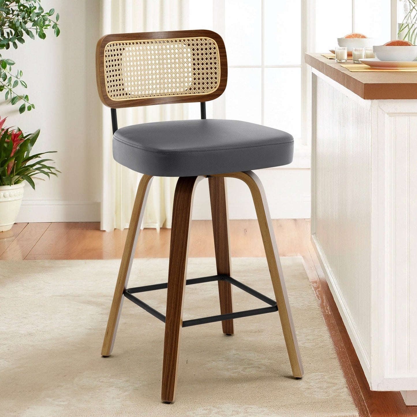 26/29 Swivel Bar Stools/ Counter Stools with Bentwood Legs