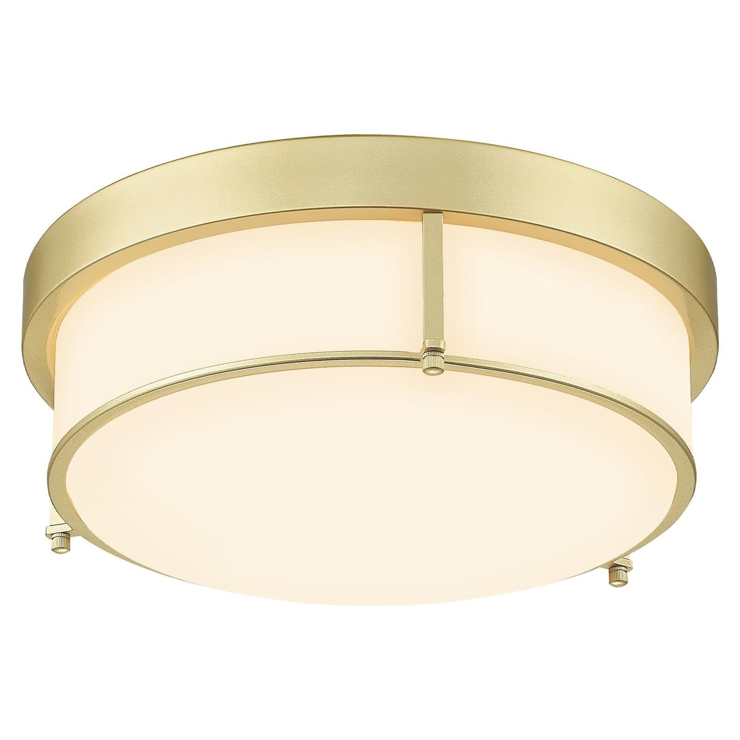 3-Light Glass Ceiling Light Flush Mount Light Fixture Seeded Glass