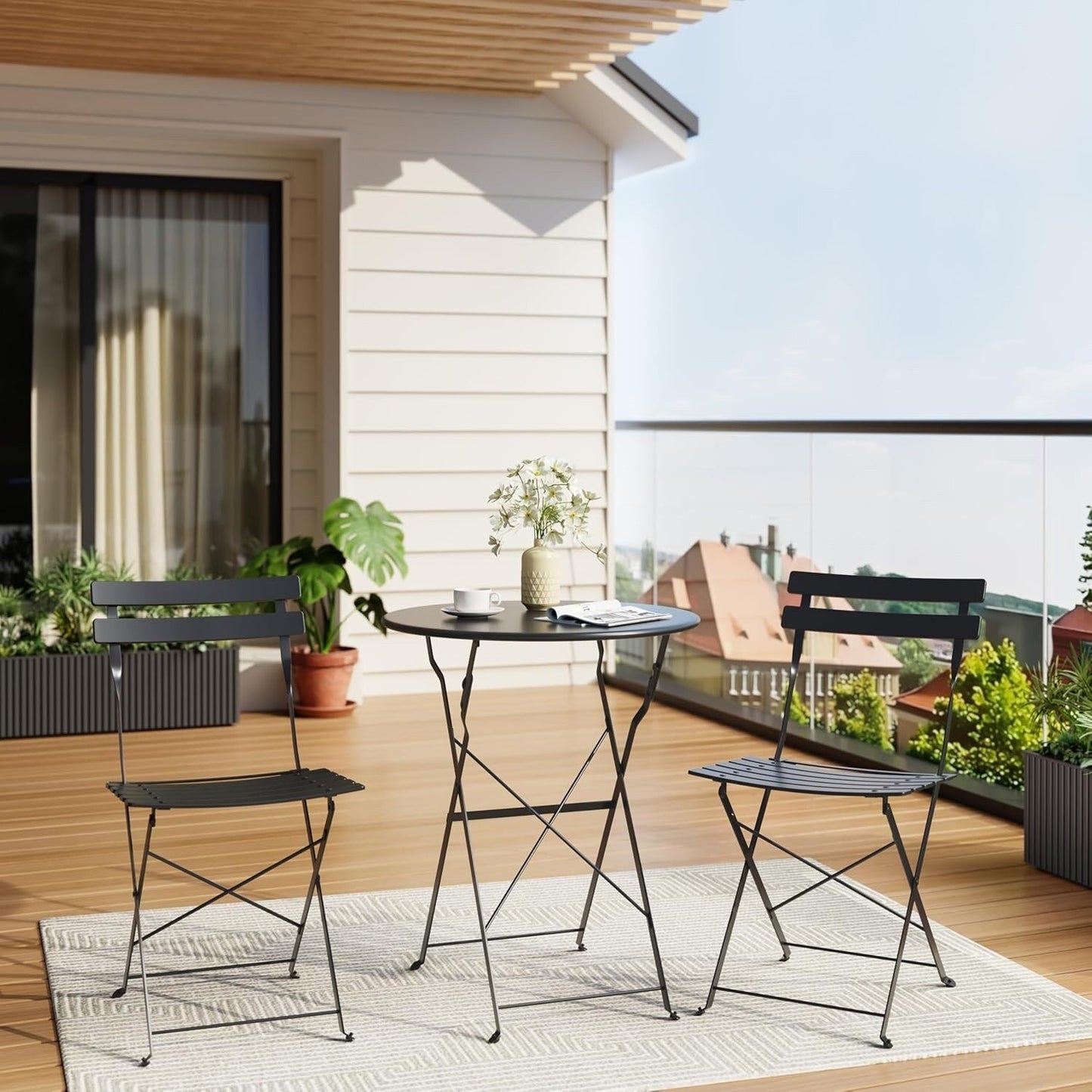 3 Pieces Patio Bistro Sets