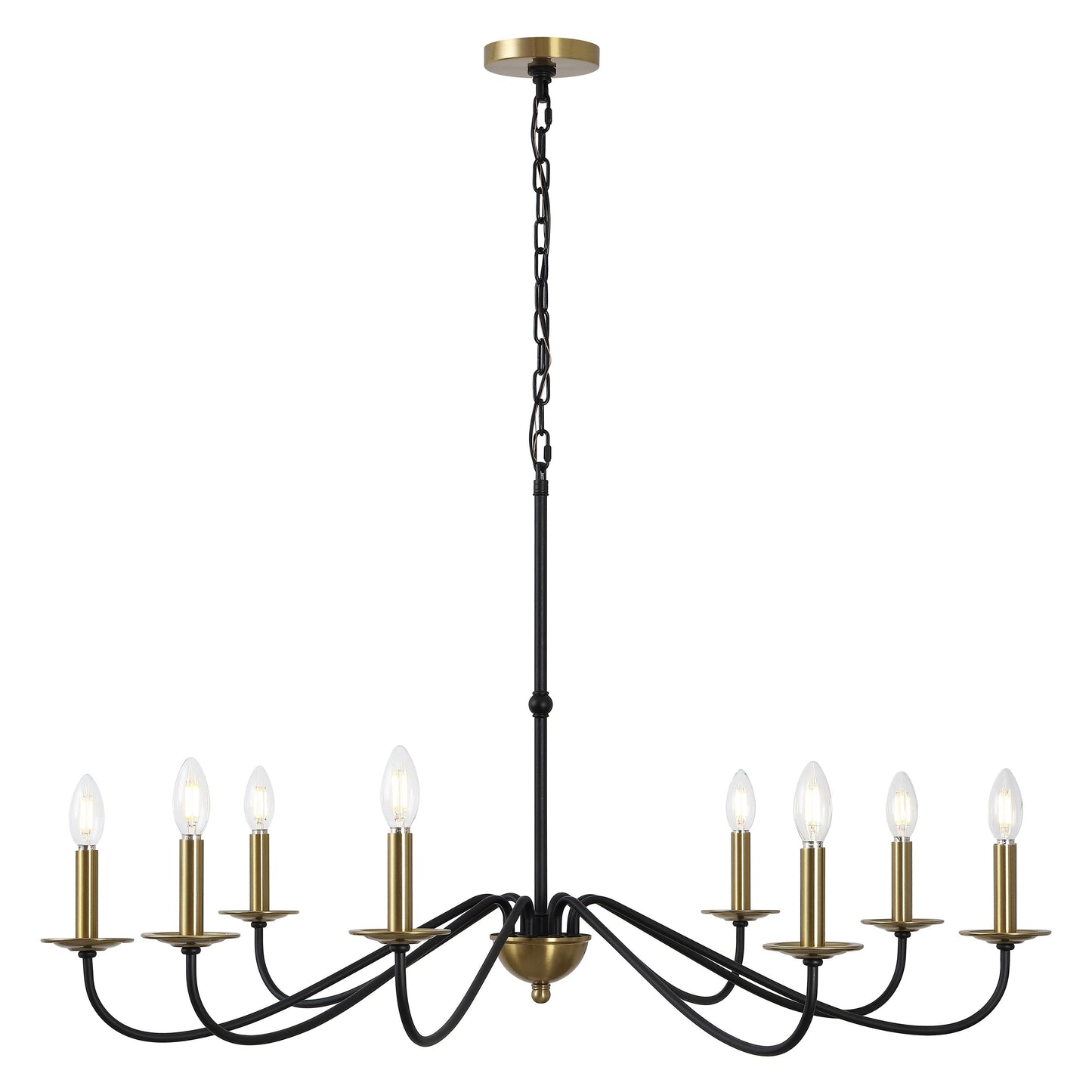 34.75 6-Light Iron LED Chandelier, by JONATHAN Y