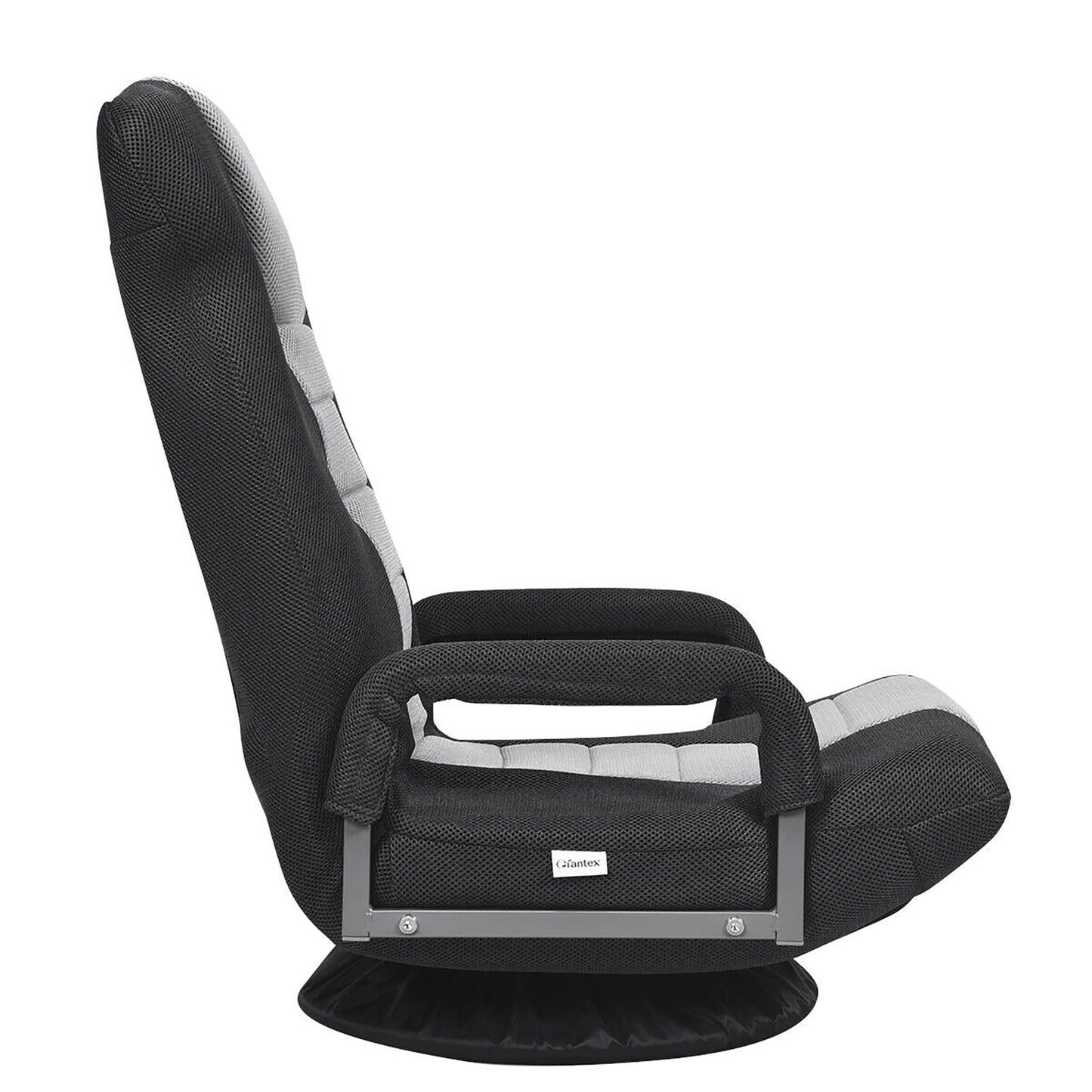 360-Degree Swivel Gaming Floor Chair with Foldable Adjustable Backrest