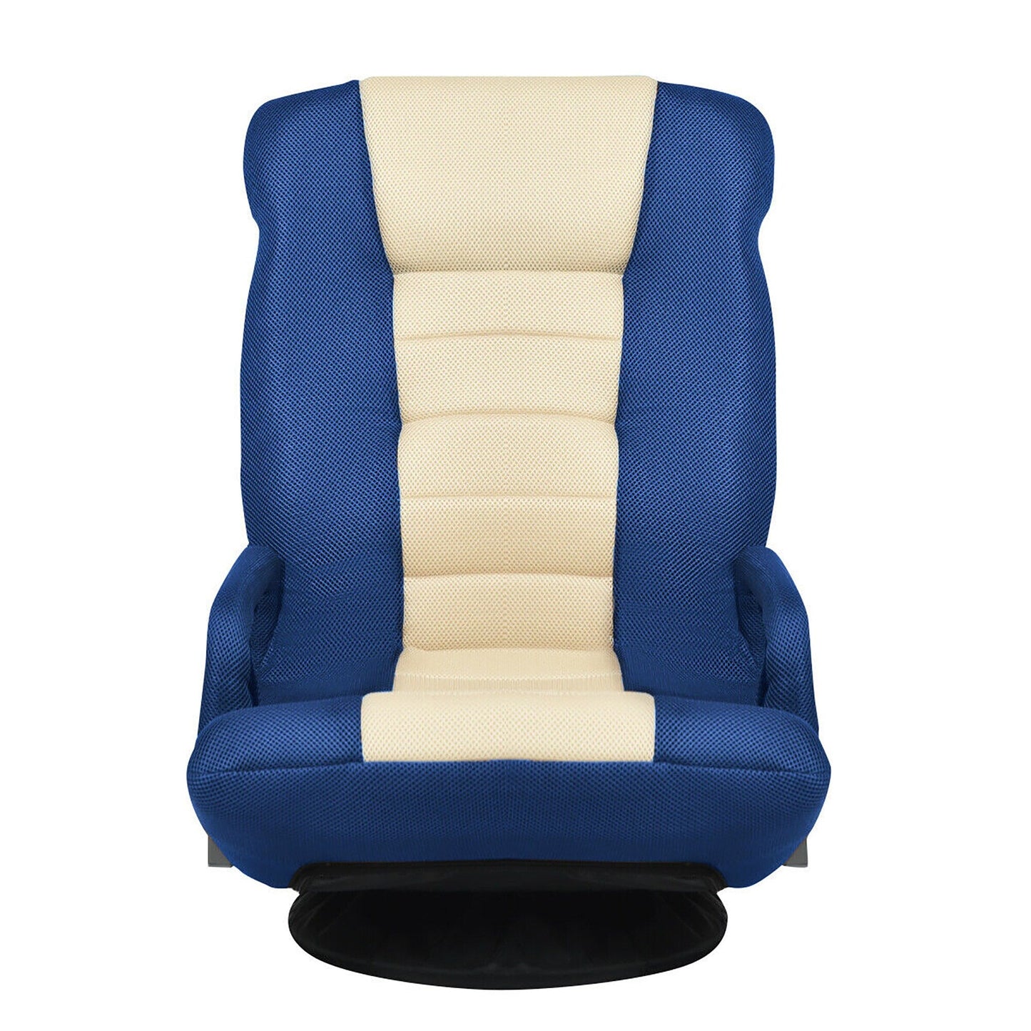 360-Degree Swivel Gaming Floor Chair with Foldable Adjustable Backrest