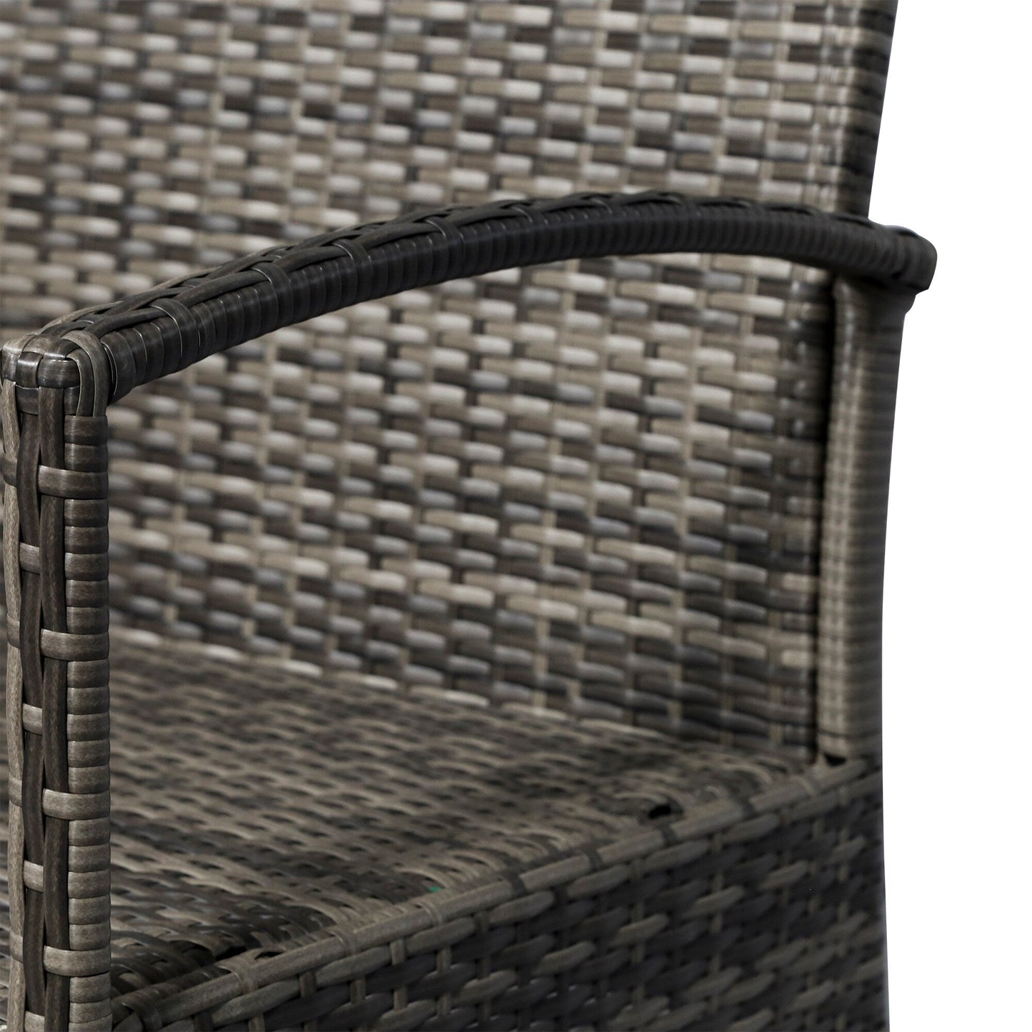 4 Piece Outdoor Rattan Wicker Patio Conversation Set