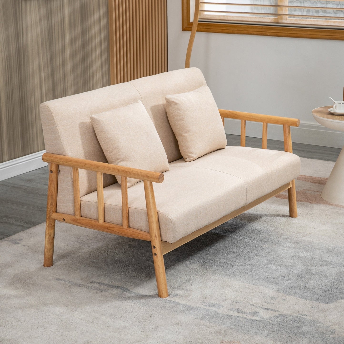 48 Loveseat Sofa for Bedroom, Modern Love Seats Furniture, Upholstered Small Couch for Small Space
