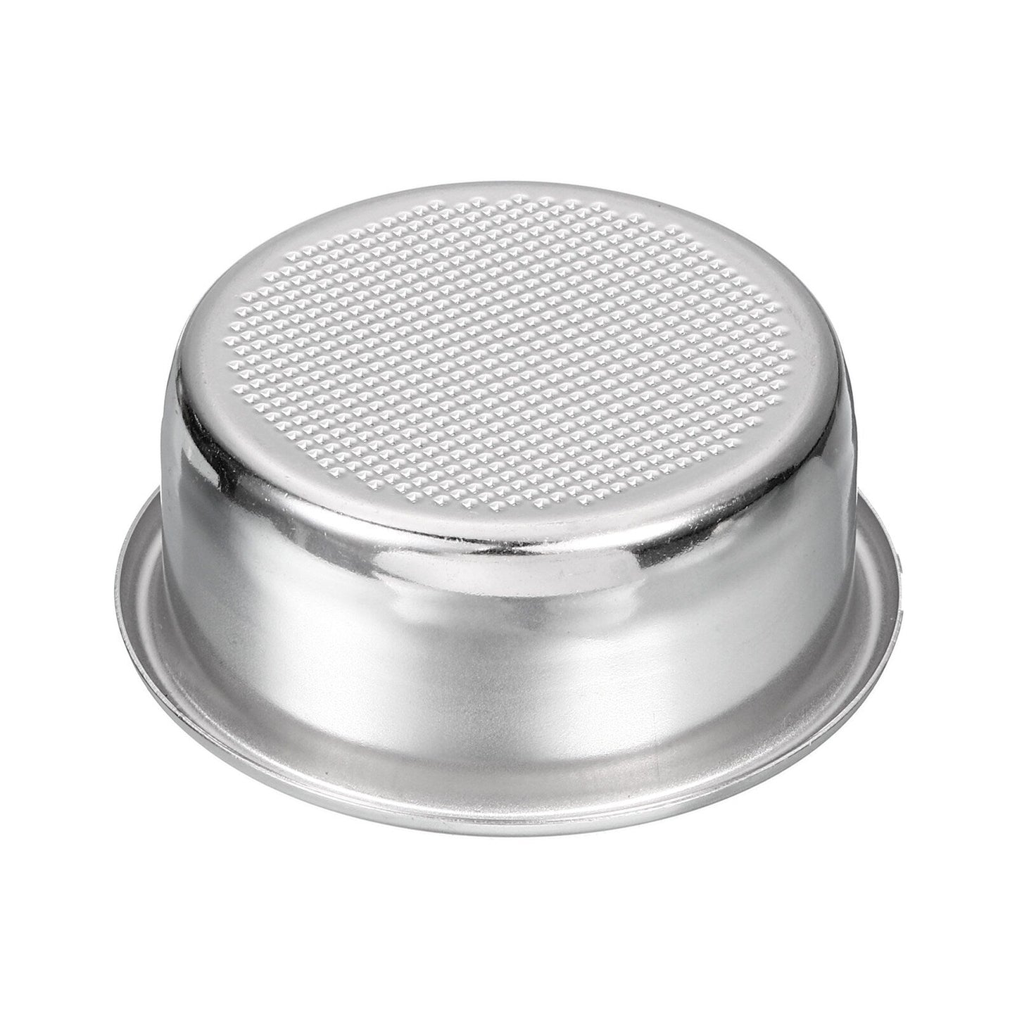 54mm Coffee Filter Basket, 2-Cup Stainless Steel Espresso Coffee Machine Bowl - Silver