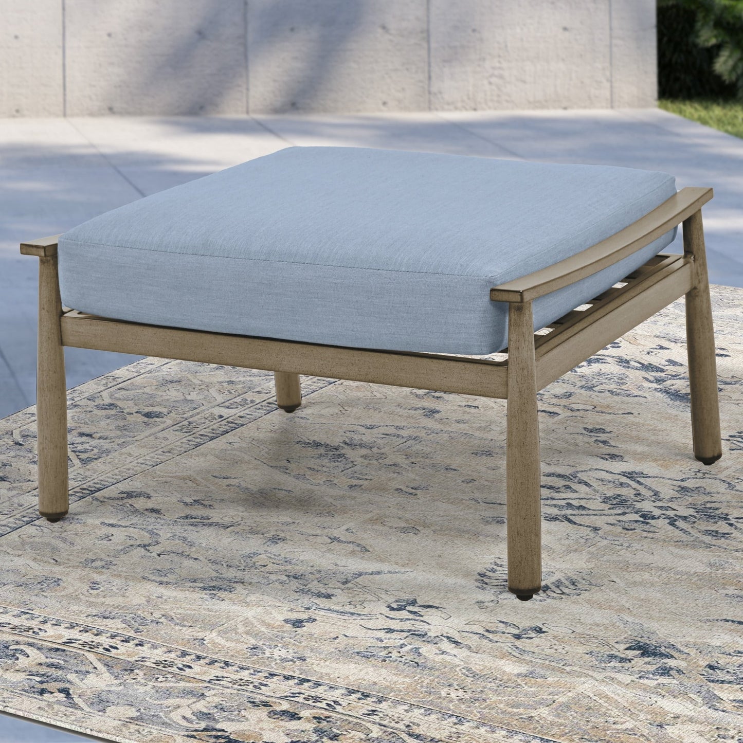 7-Piece Aluminum Patio Conversation Set, 3-Seat Outdoor Couch and Loveseat with Ottomans and Coffee Table