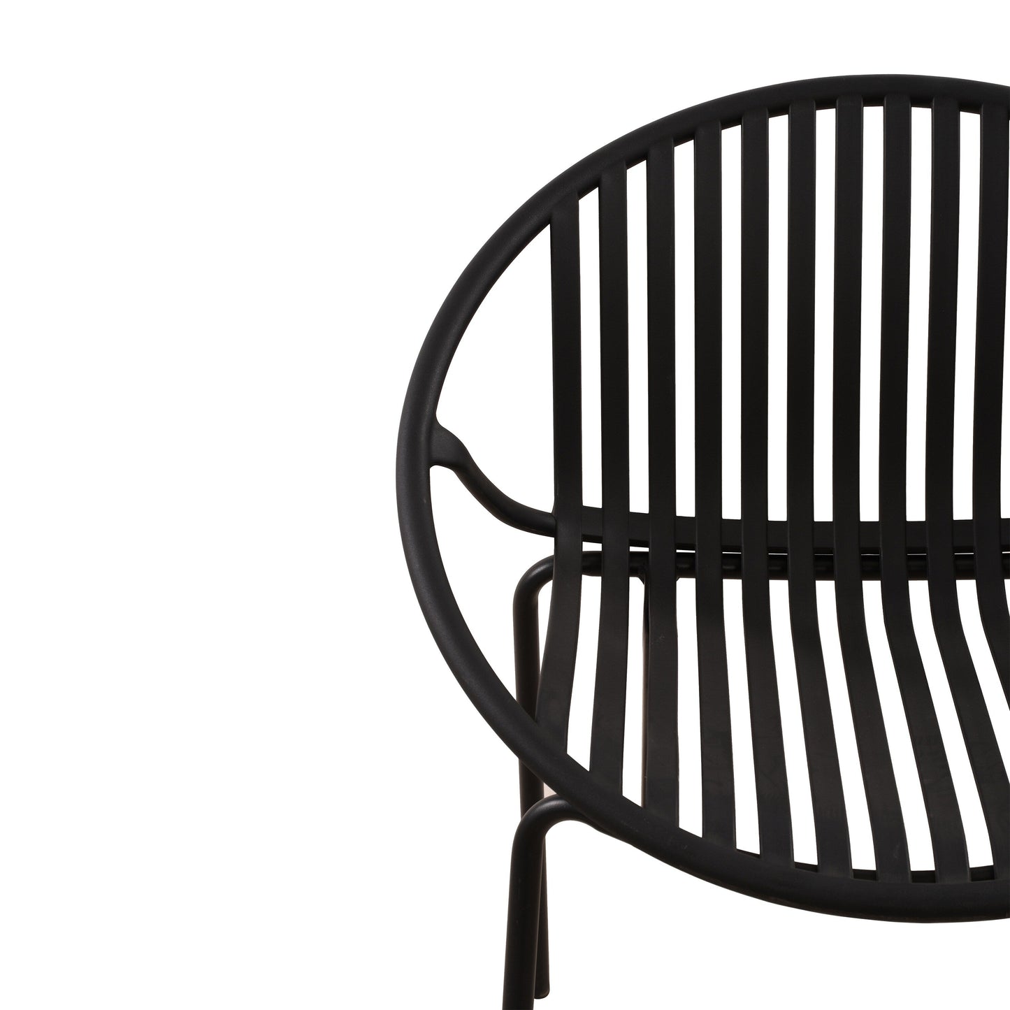7 Pieces Outdoor Modern Dining Set with Stackable Chair, White