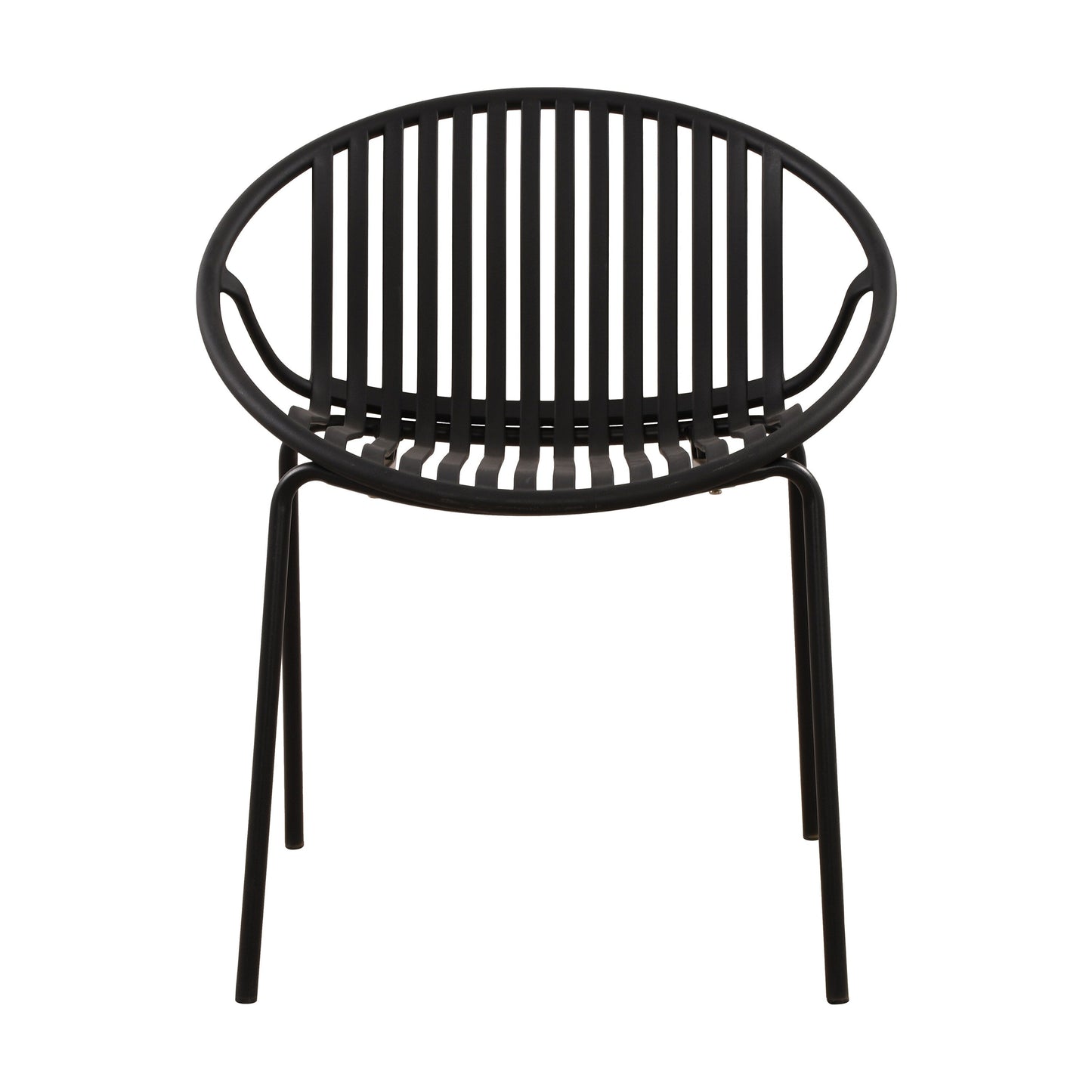 7 Pieces Outdoor Modern Dining Set with Stackable Chair, White