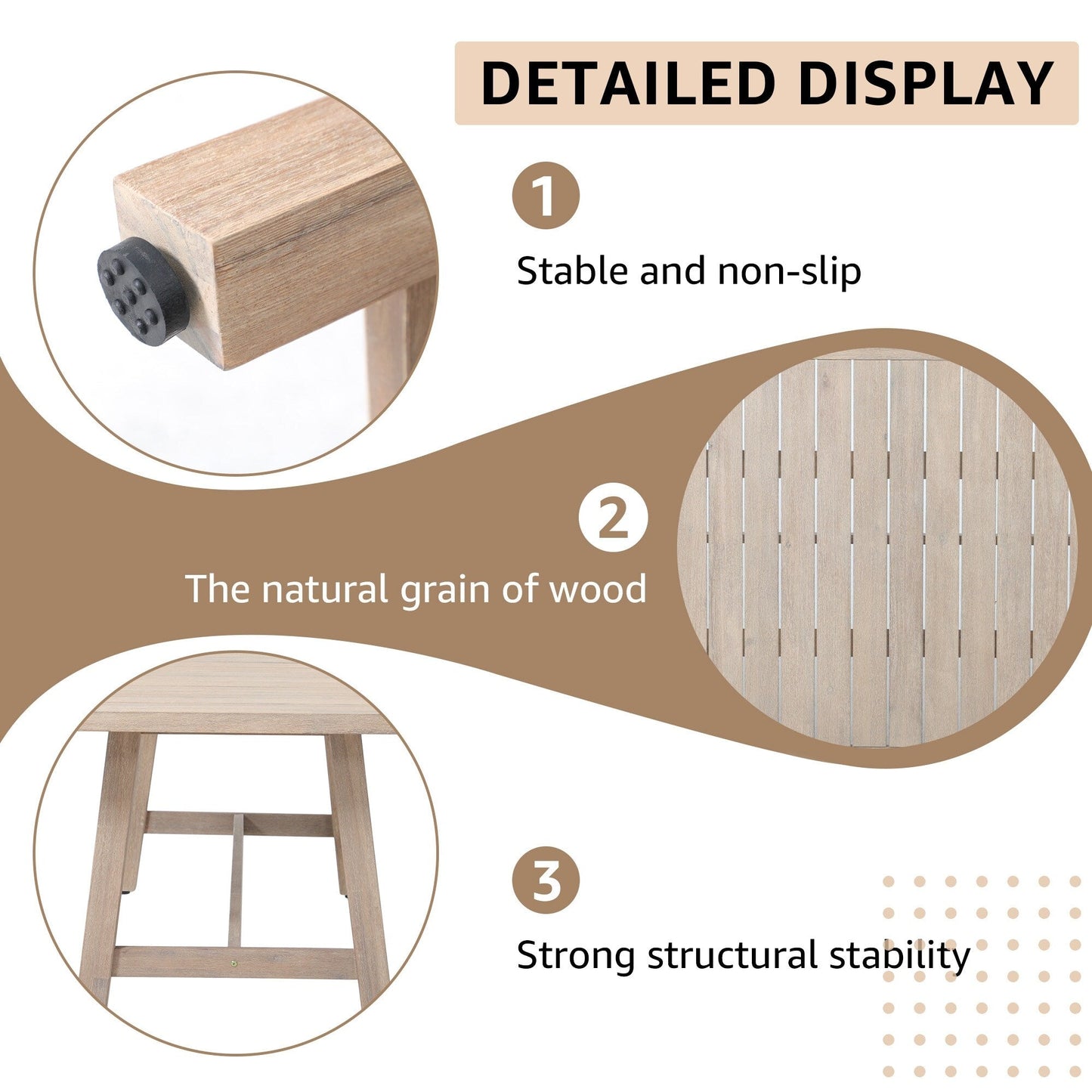 9 - Piece Wooden Outdoor Dining Set with Cushions