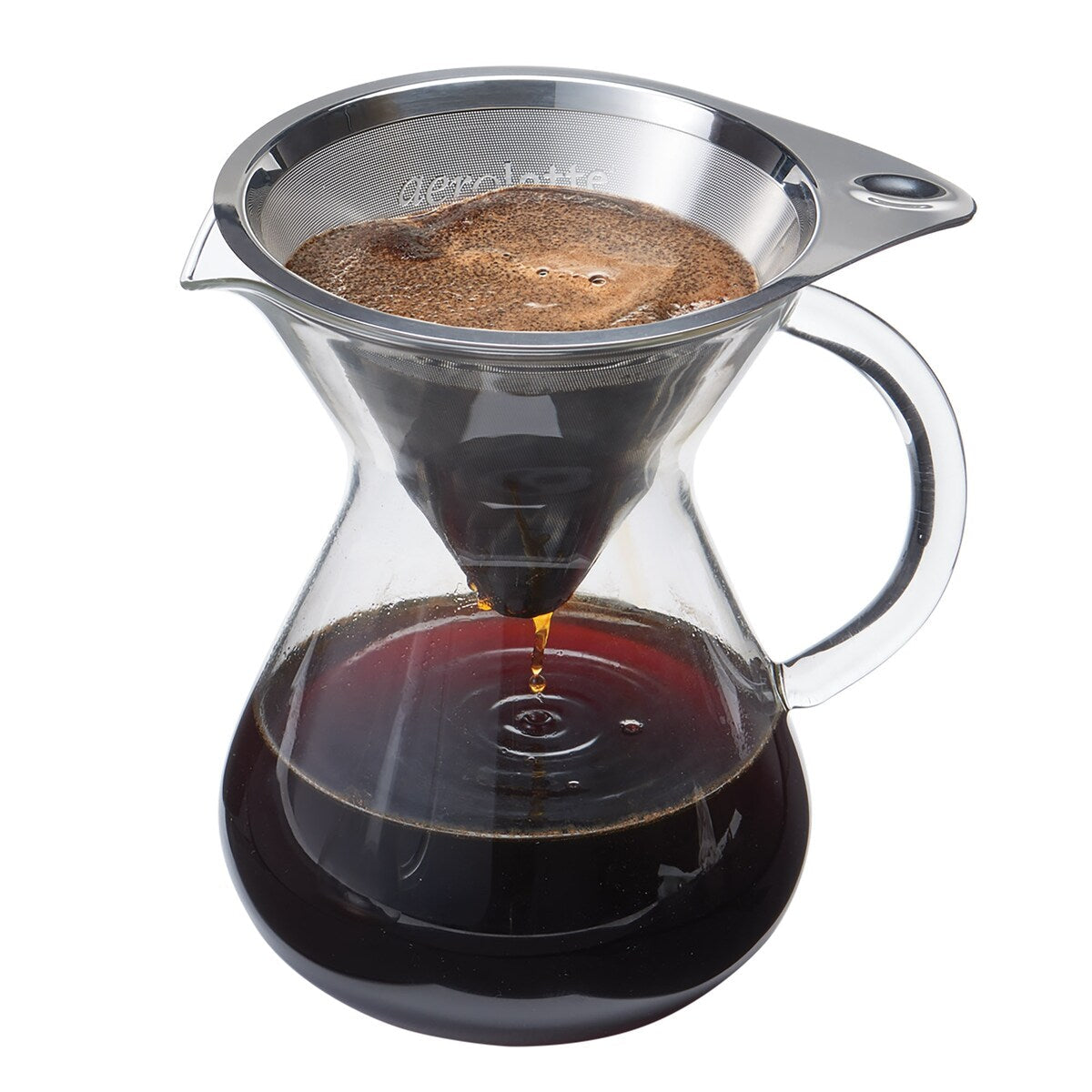 Aerolatte Borosilicate Glass Drip Coffee Brewer and Microfilter - 2 Cup