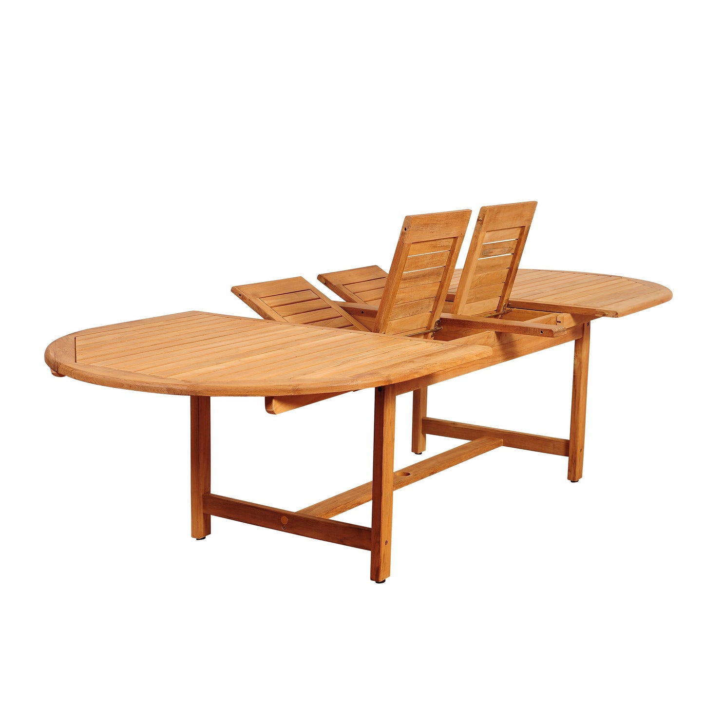 Amazonia 11pc Outdoor Patio Teak and Resin Dining Set