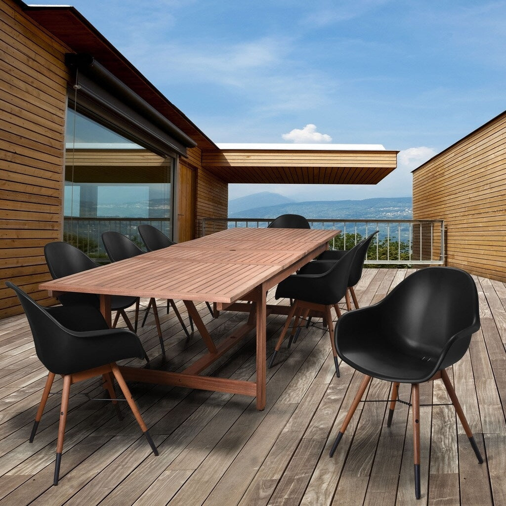 Amazonia Bonita 11 piece Extendable Rectangular Patio Dining Set