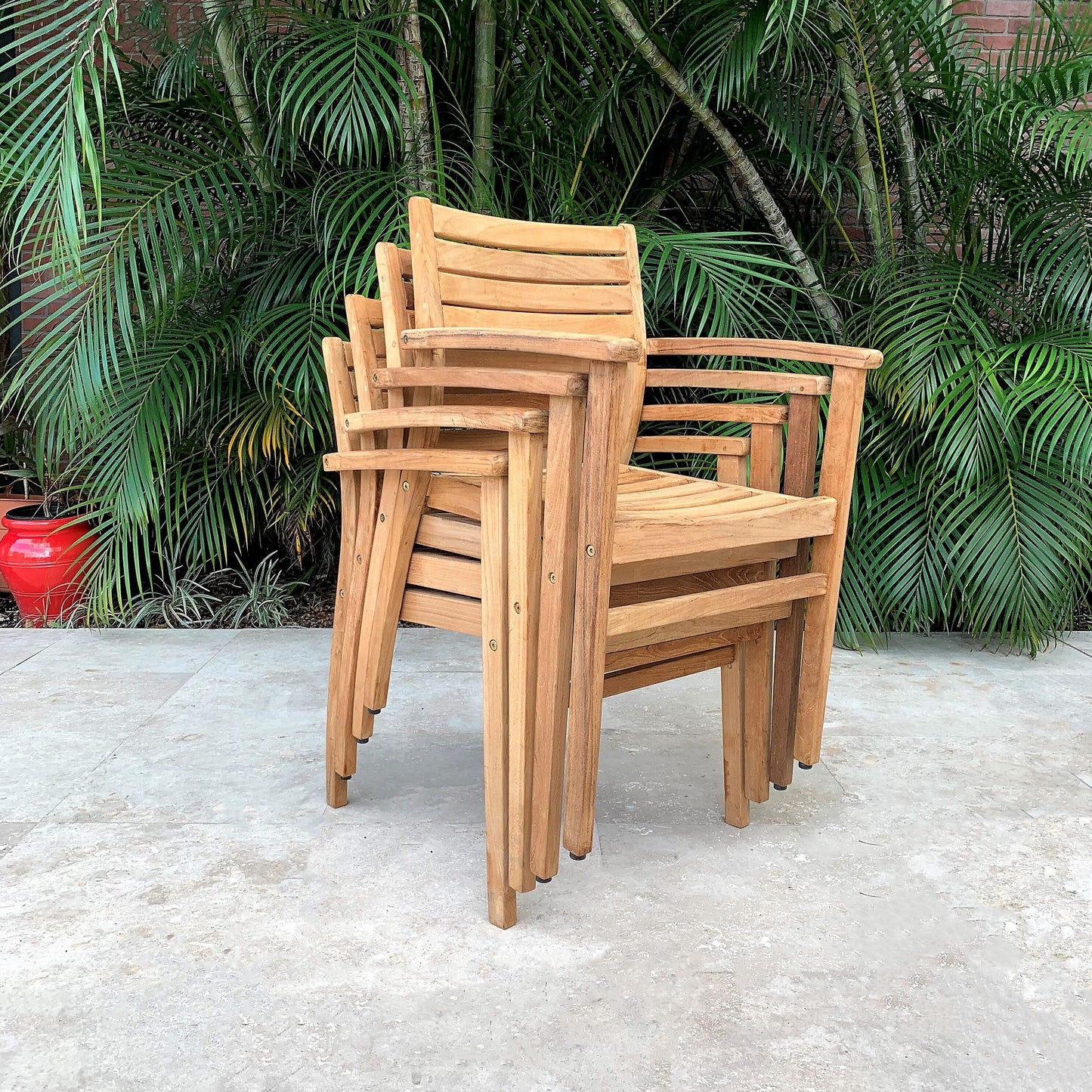 Amazonia Chiesa 11-piece Teak FSC Certified Extendable Outdoor Patio Dining Set - 11 Piece