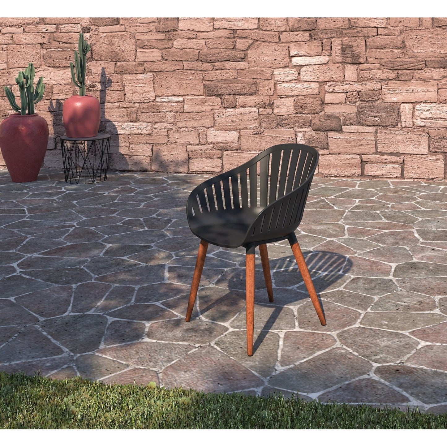 Amazonia Myers FSC Certified Wood 11pc Outdoor Dining Patio Set