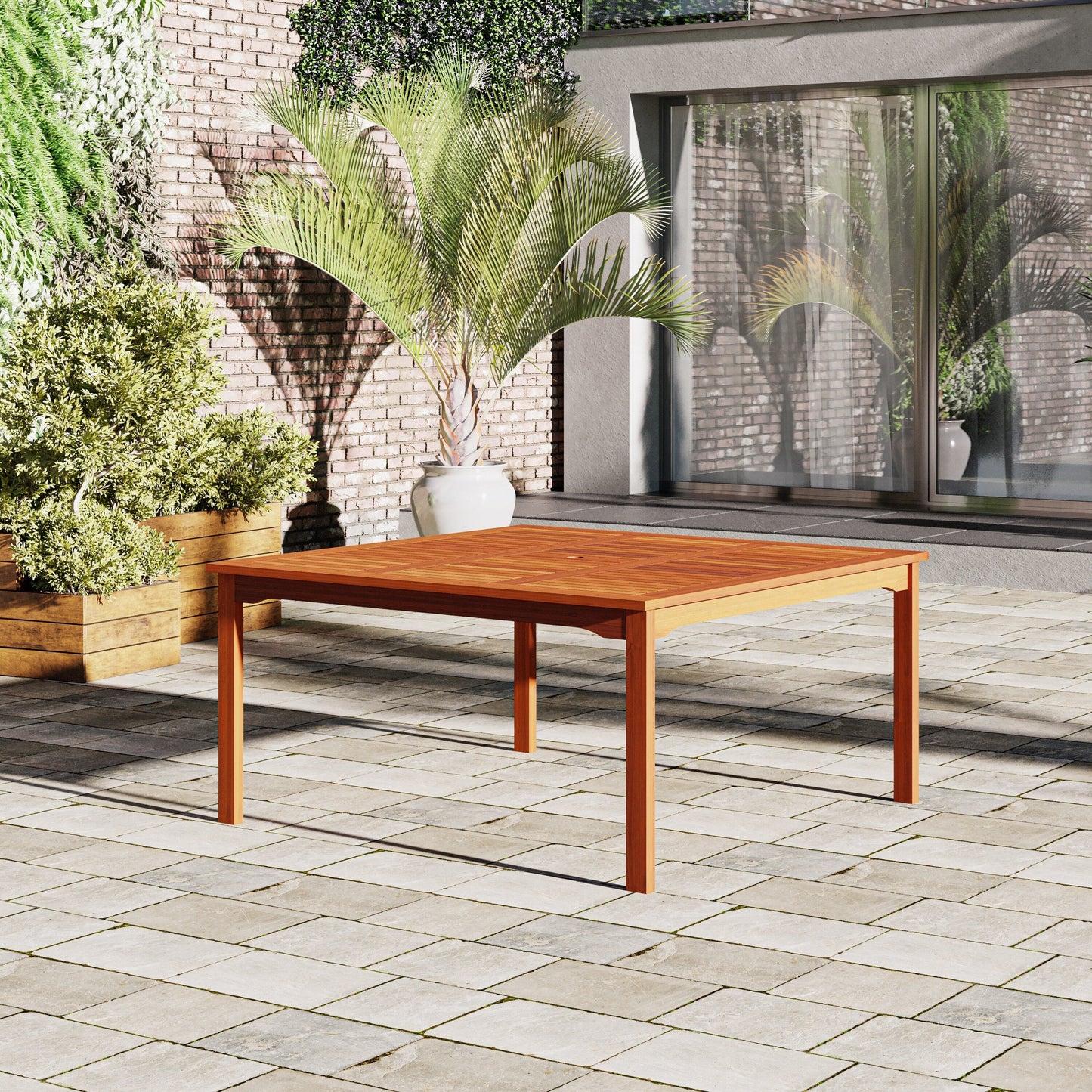 Amazonia Piccola FSC Wood 7pc Outdoor Patio Dining Set - 7 Piece