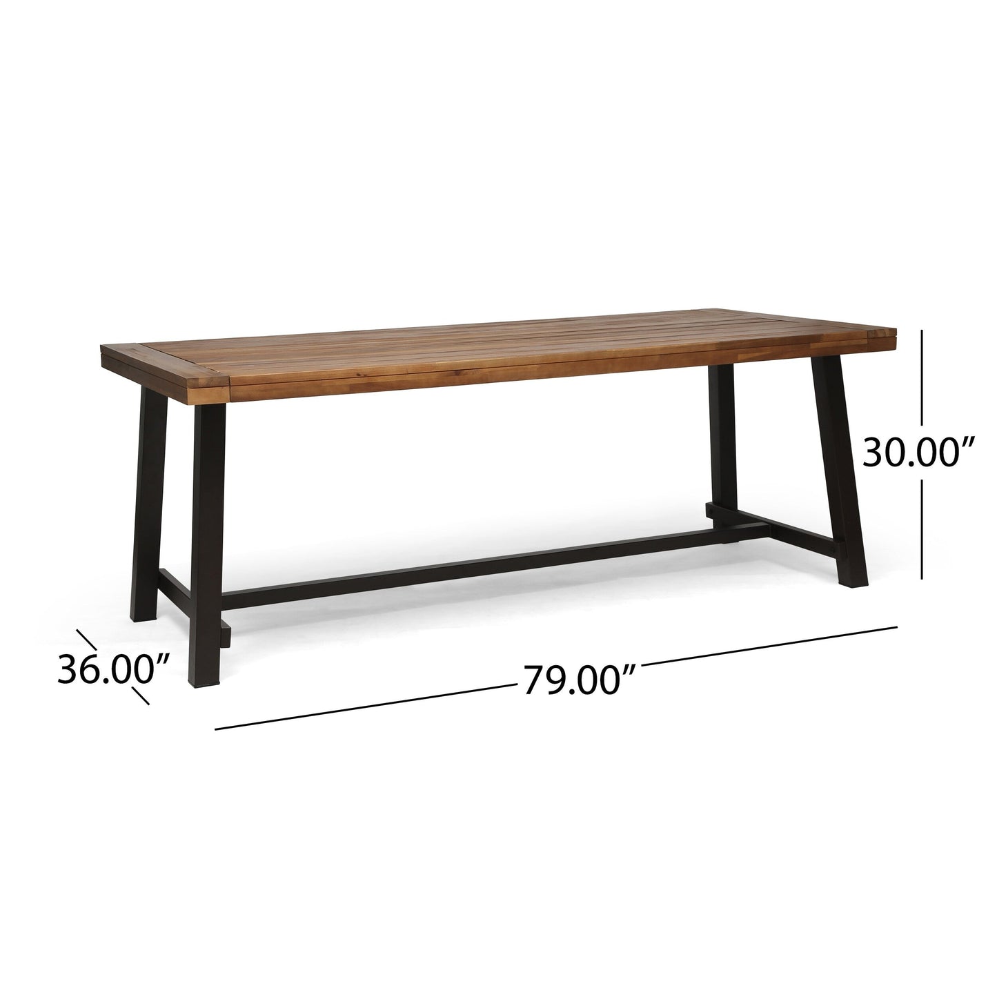Atlantic Outdoor 8 Seater Acacia Wood Dining Set by Christopher Knight Home