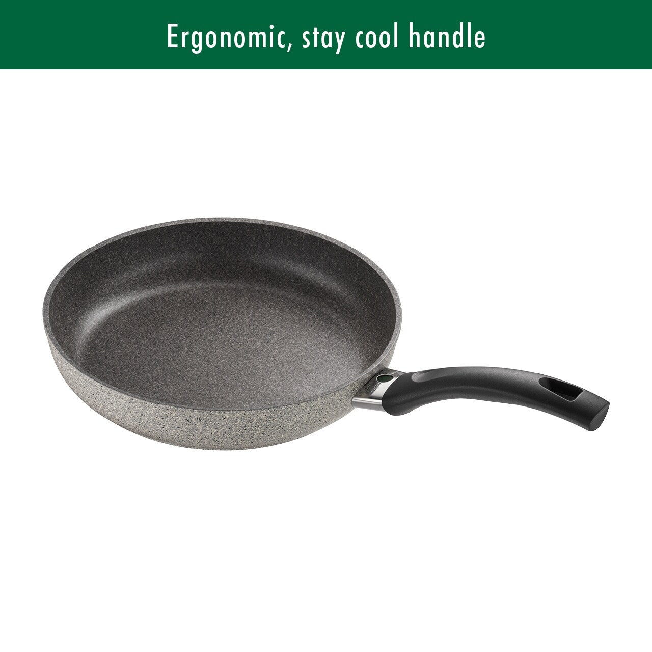 BALLARINI Parma by HENCKELS Forged Aluminum Nonstick Fry Pan, Made in Italy - Granite