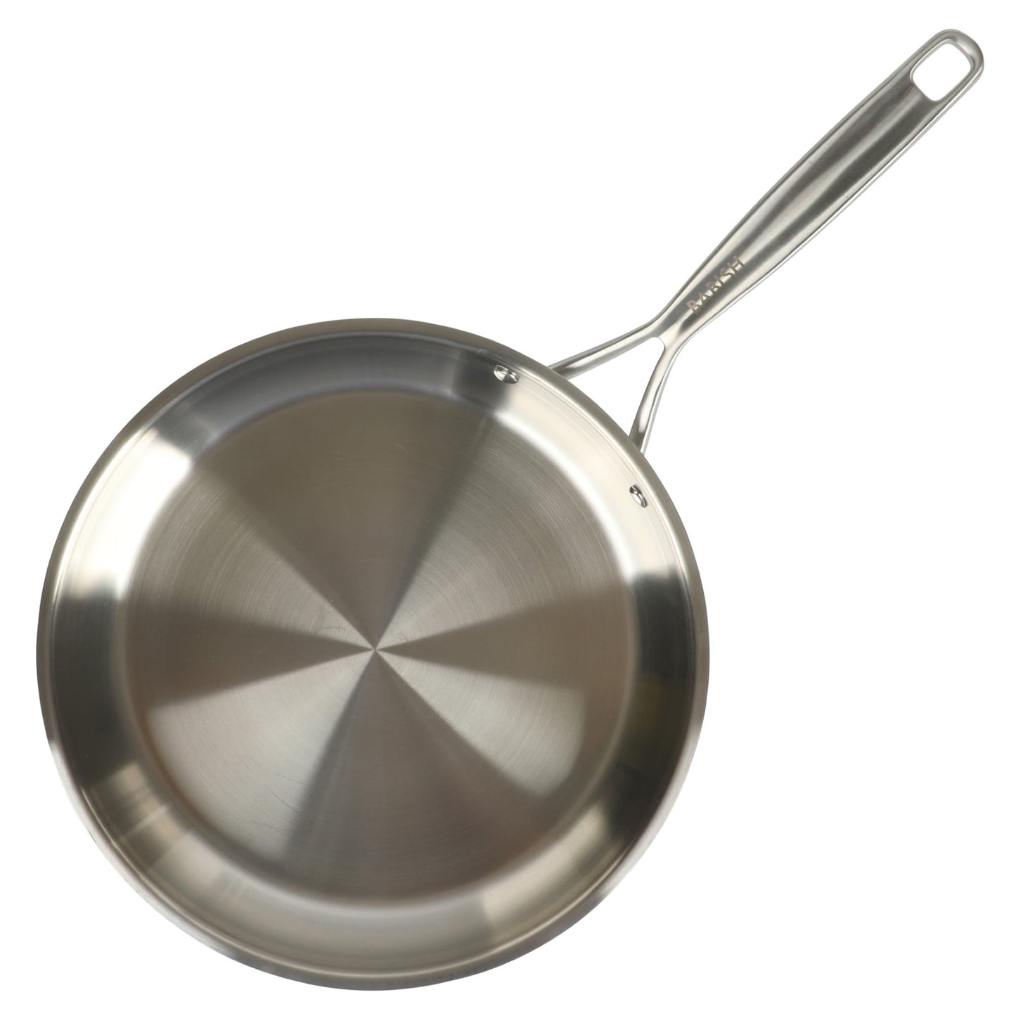 Babish 12 Inch Stainless Steel Triply Professional Grade Fry Pan w/ Stainless Lid