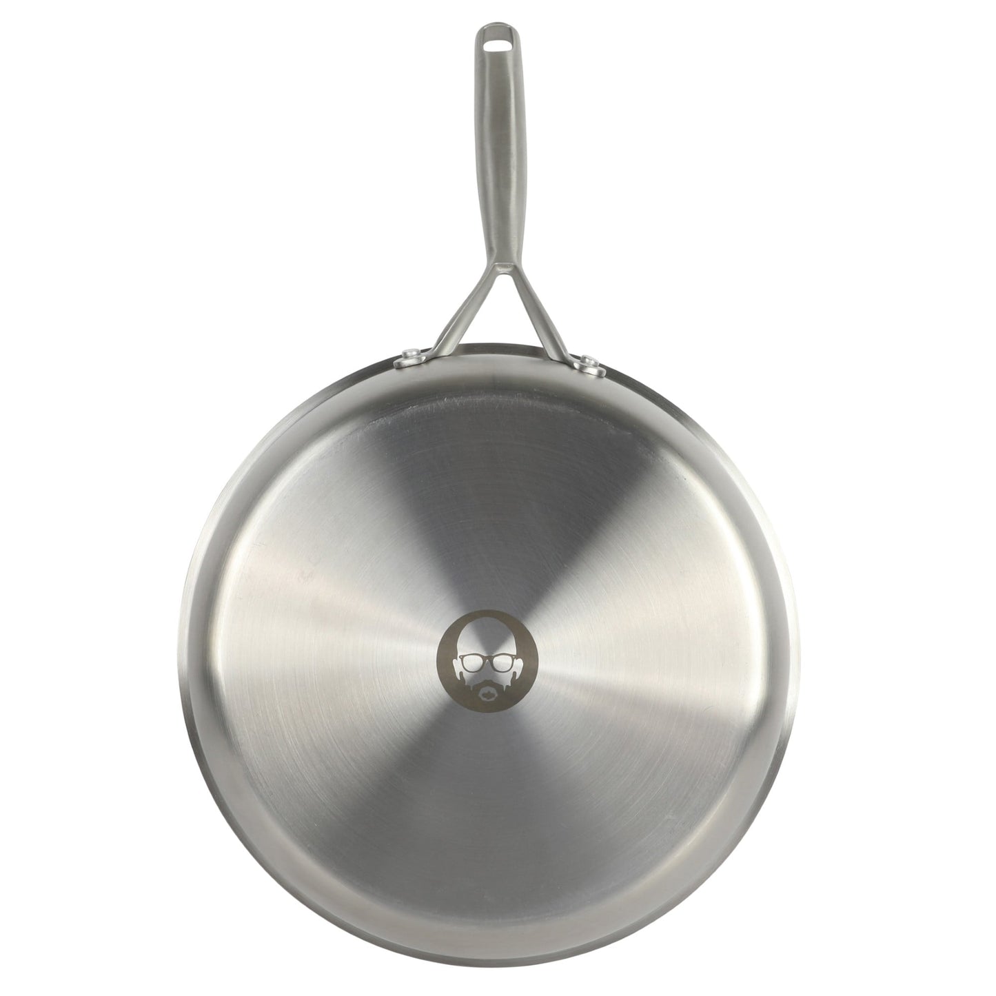 Babish 12 Inch Stainless Steel Triply Professional Grade Fry Pan w/ Stainless Lid