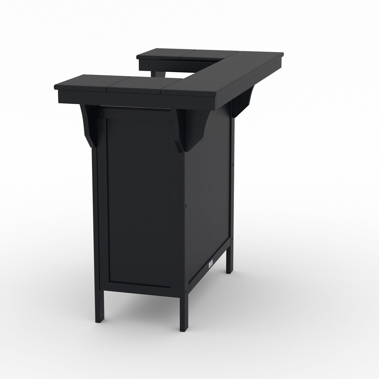 LuXeo Bailey-Cabo Serving Bar Counter, 3-Piece Set