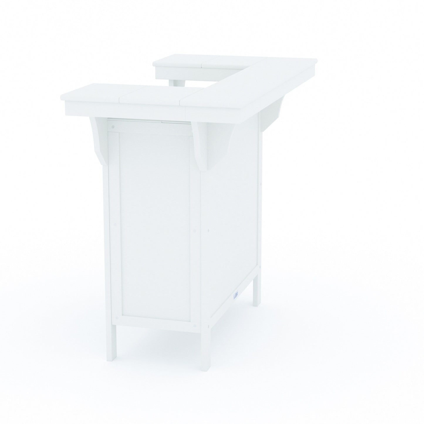 LuXeo Bailey-Cabo Serving Bar Counter, 3-Piece Set