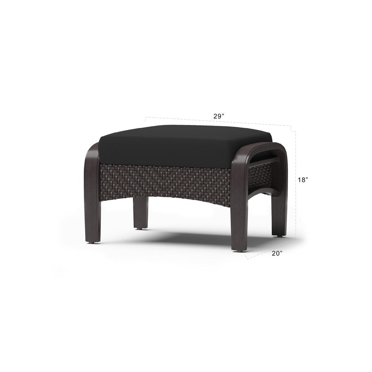 Barcelo 5 Piece Sunbrella Outdoor Patio Motion Club Chair & Ottoman Set