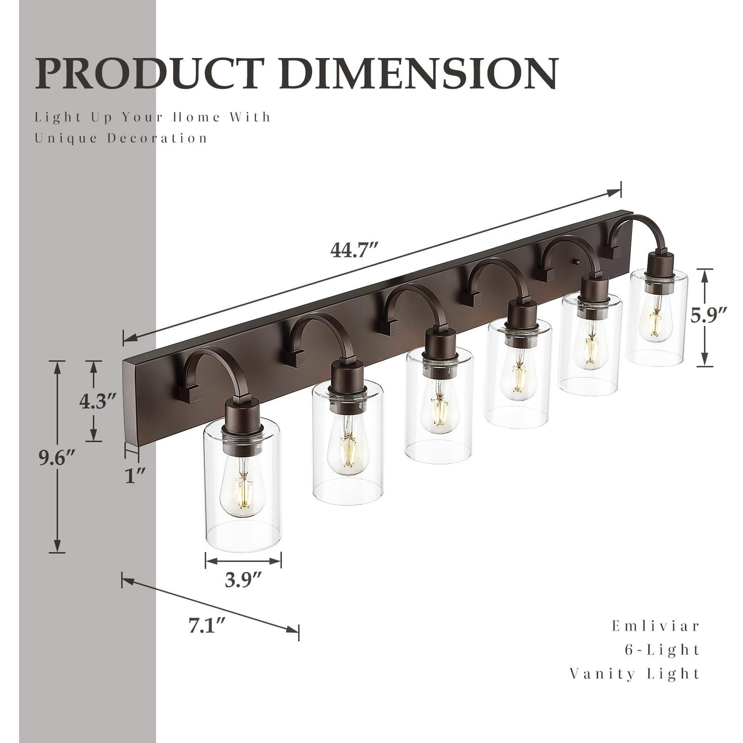 Bathroom Vanity Light Fixtures - Farmhouse Wall Light for Bathroom