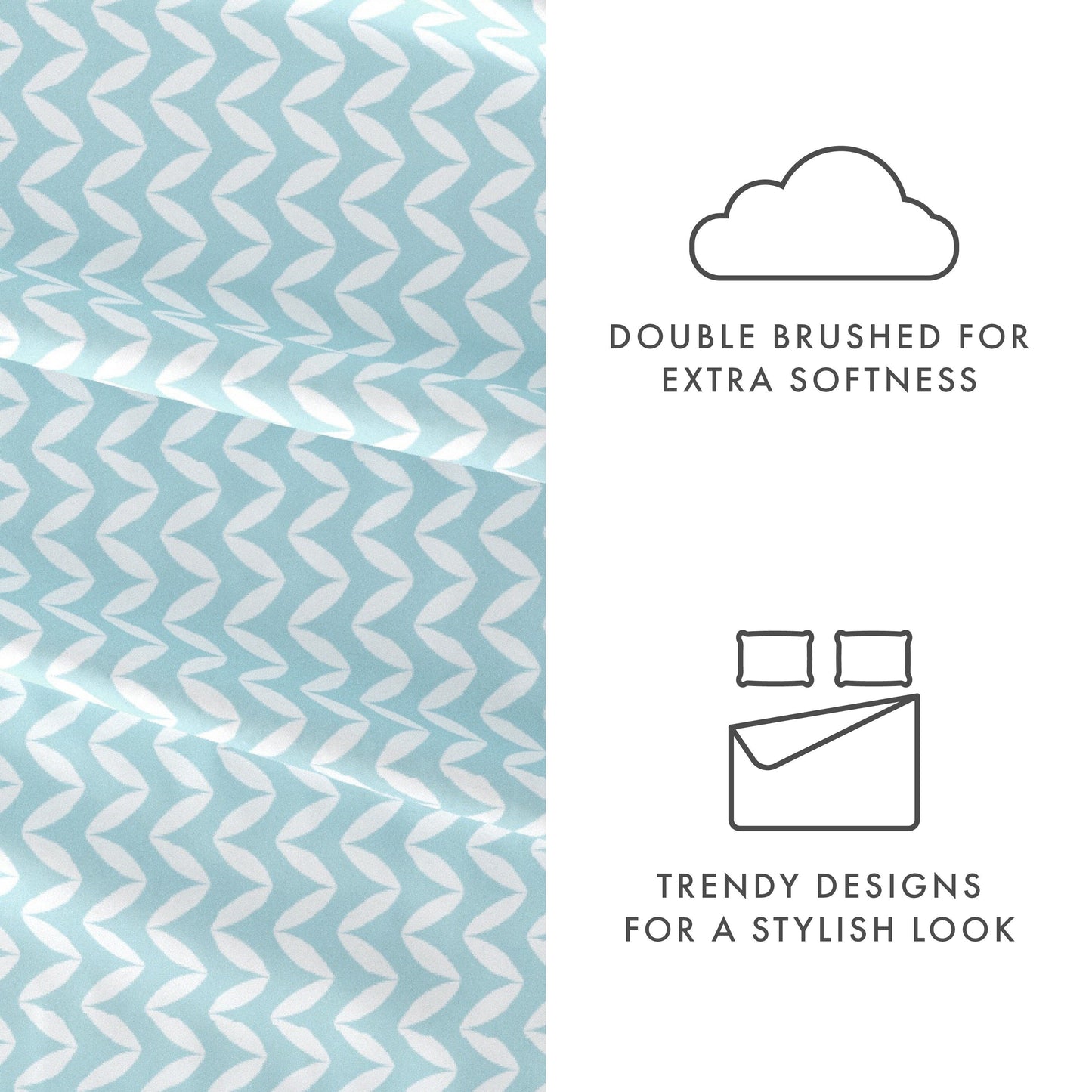 Becky Cameron Ultra Soft Printed 4 Piece Deep Pocket Bed Sheet Set
