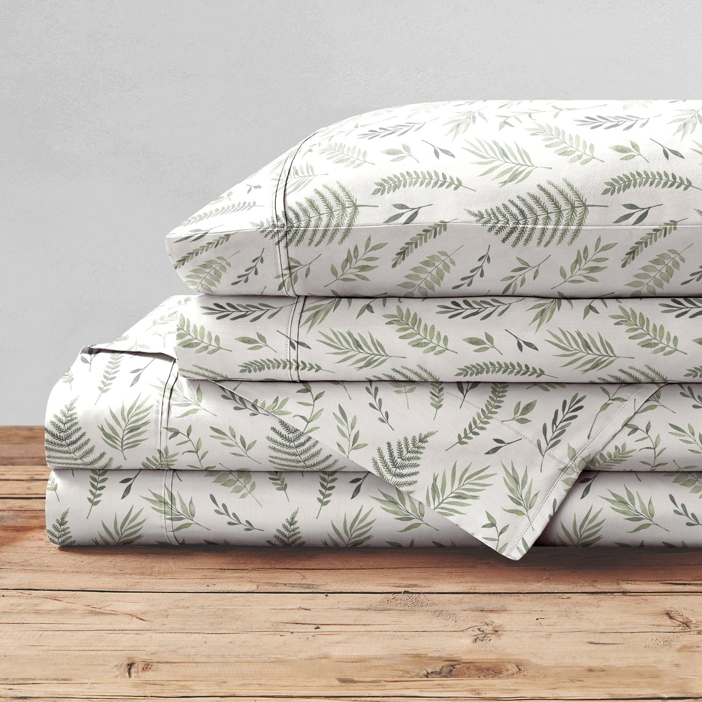 Brielle Home Cotton Percale Printed Bedsheet Set