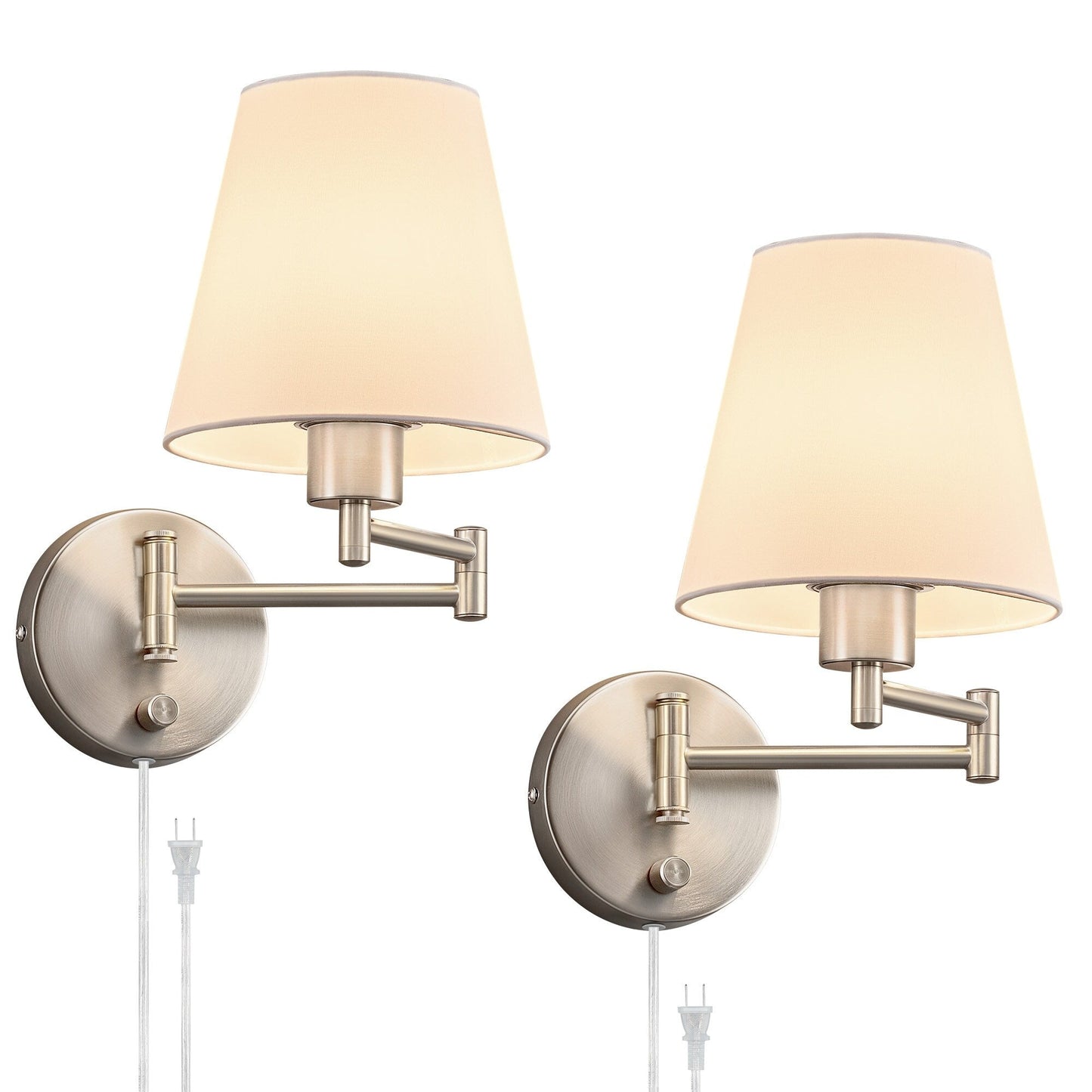 CO-Z Plug-in Swing Arm Wall Mount Sconce