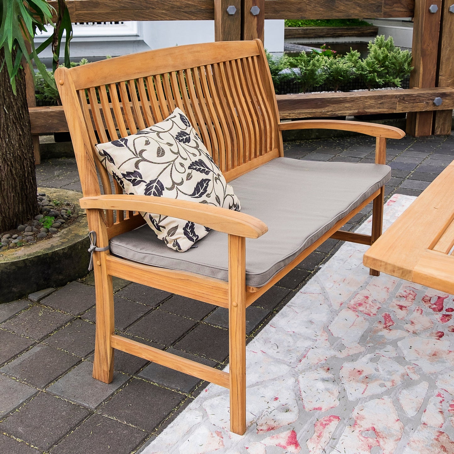 Cambridge Casual Leon 6-Piece Teak Patio Extendable Dining Set