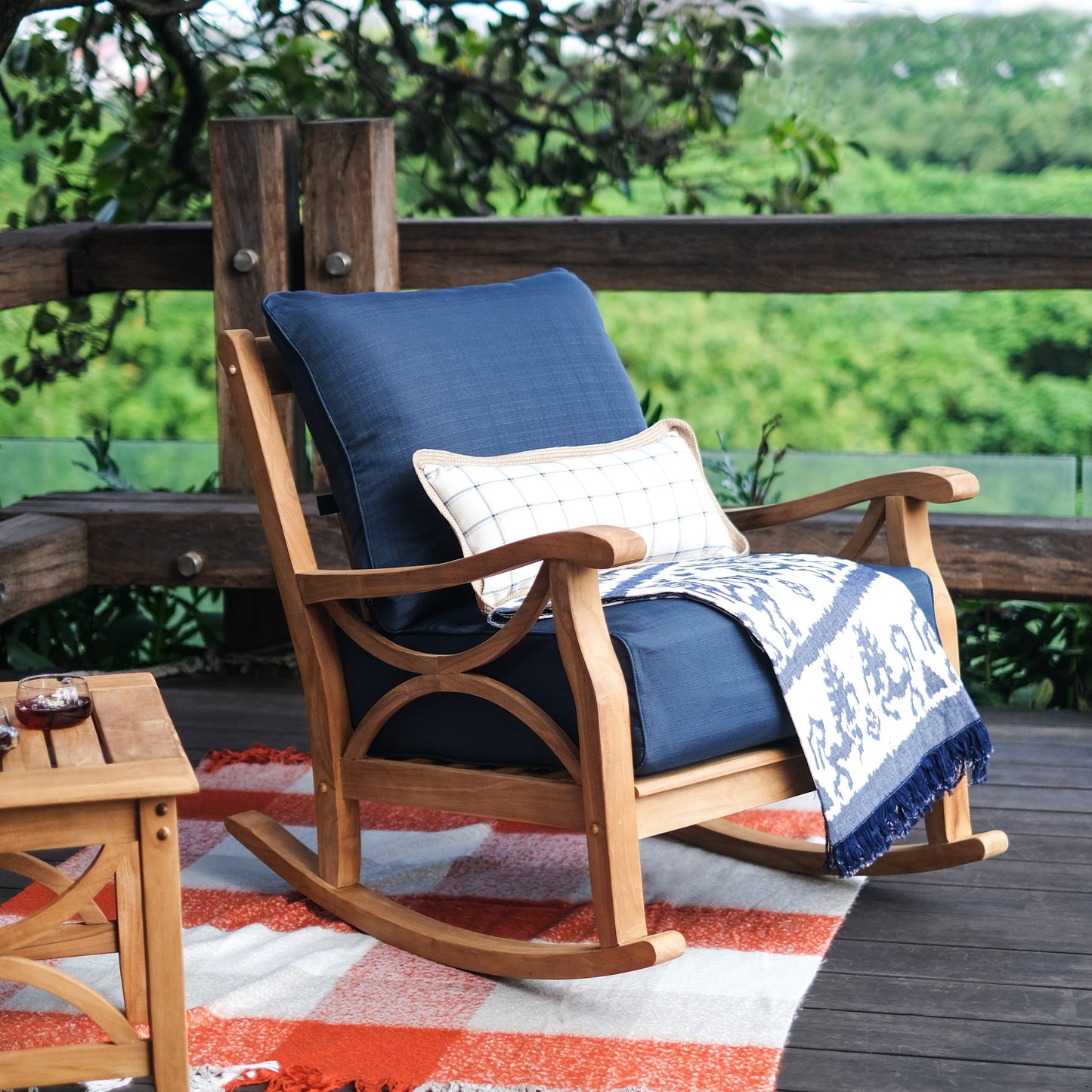 Cambridge Casual Lowell 3-Piece Teak Patio Chat Set