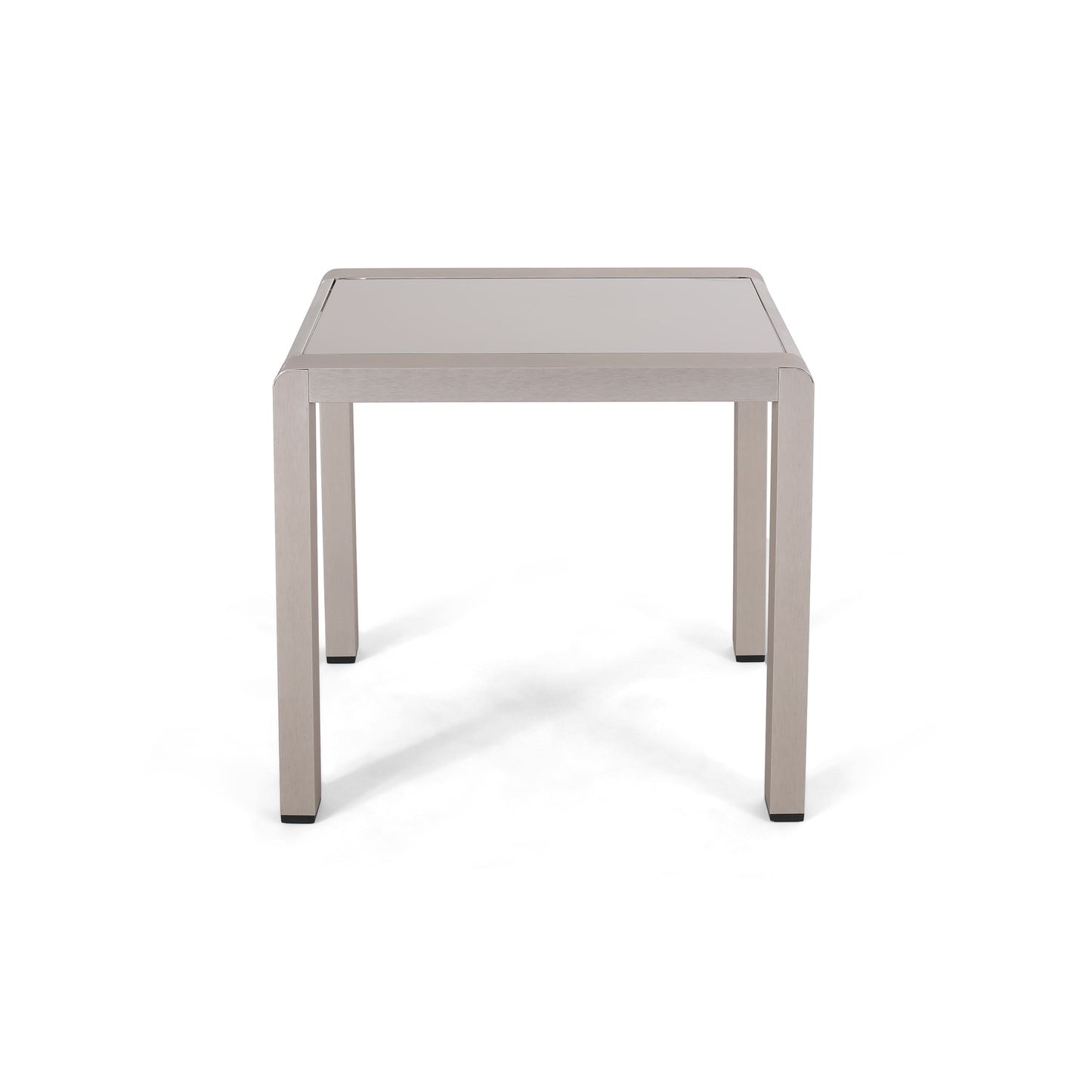 Cape Coral Outdoor 5 Seater Aluminum Sofa Chat Set with 2 Side Tables by Christopher Knight Home