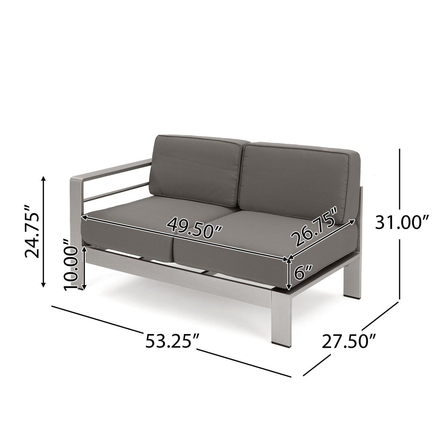 Cape Coral Outdoor 5-piece Sofa Set with Fire Pit by Christopher Knight Home