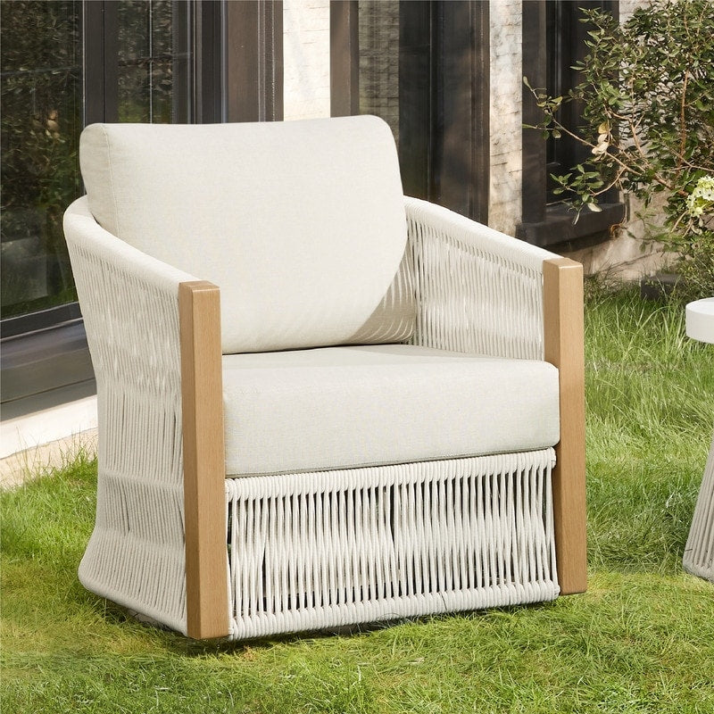 Carlos Outdoor Patio Furniture Bistro Set Swivel Chair