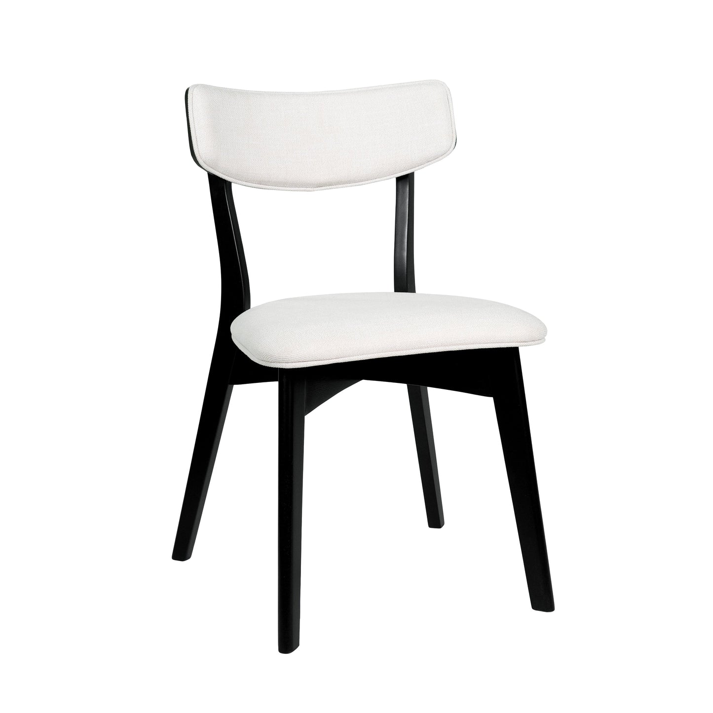 Chazz Mid-Century Modern Upholstered Rubberwood Dining Chairs (Set of 2/4) by Christopher Knight Home