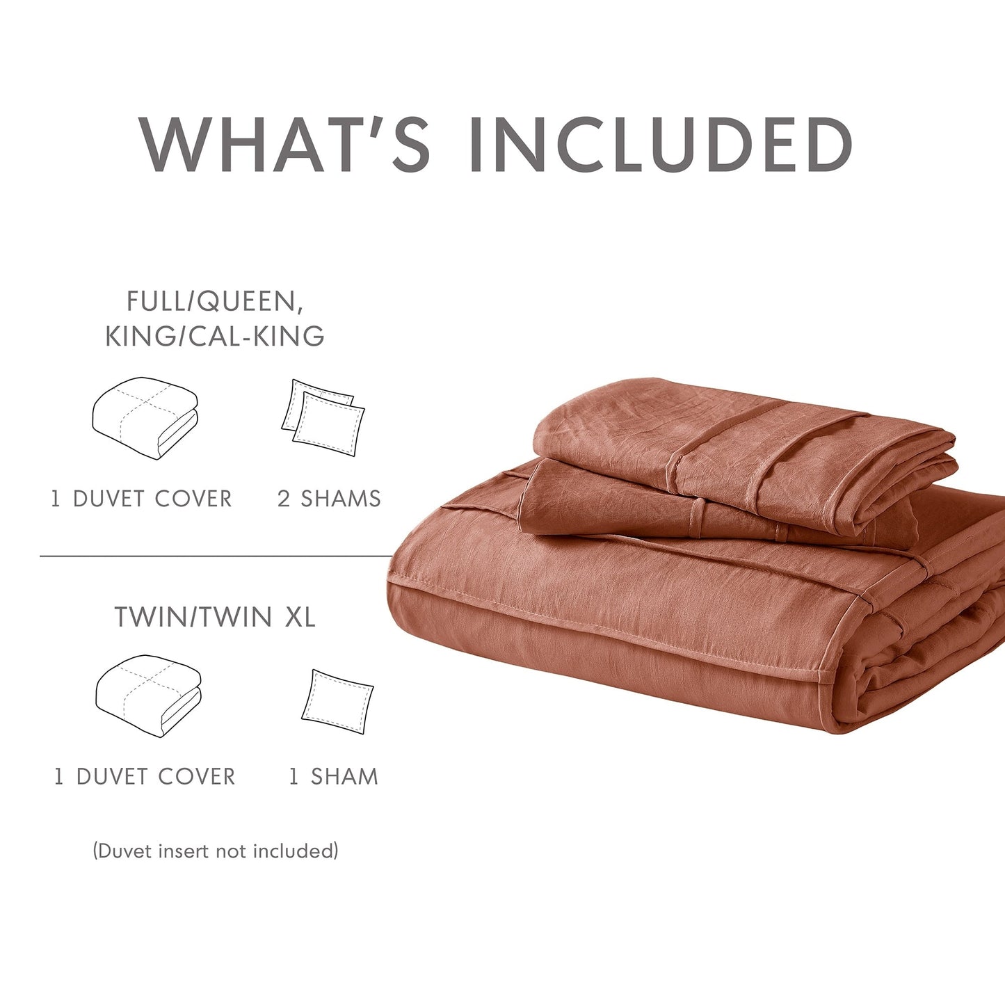 Chelsea Square Evans Pinch Pleated Soft Washed Boho Duvet Cover Set