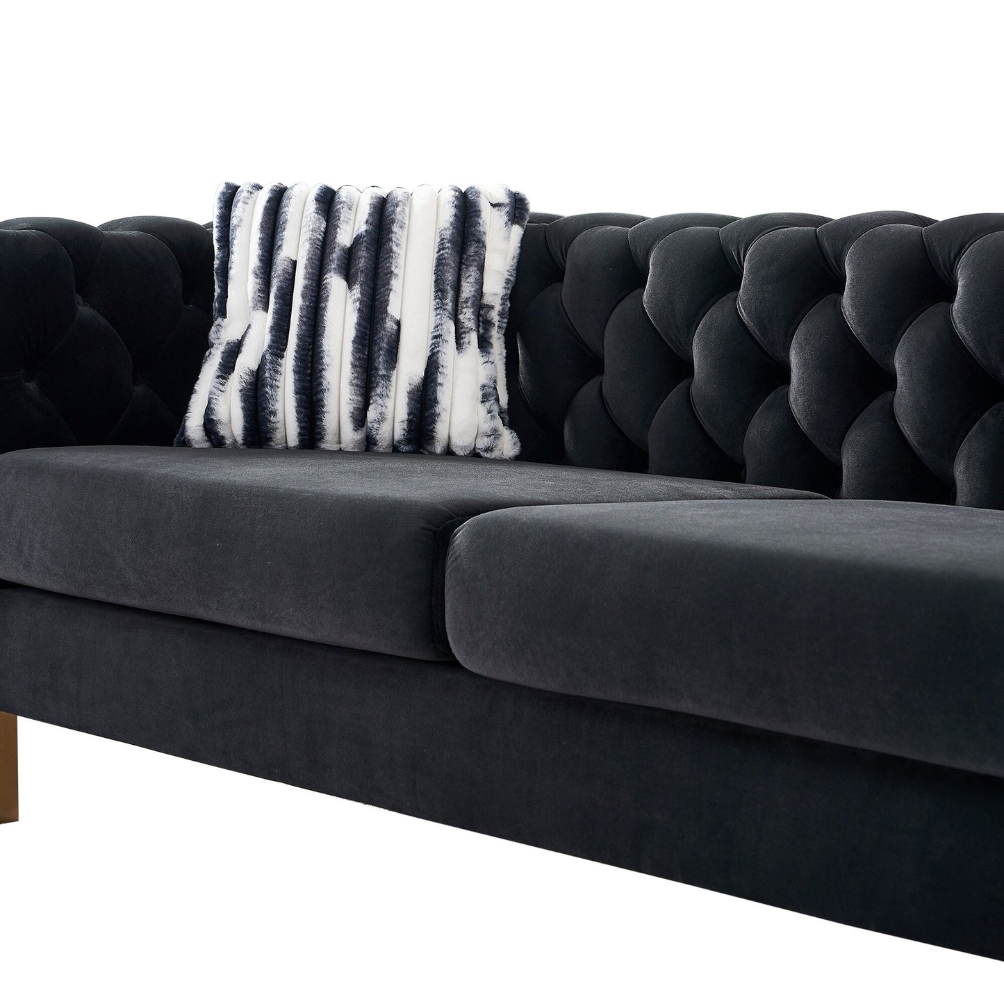 Chesterfield Modern Tufted Velvet Living Room Sofa