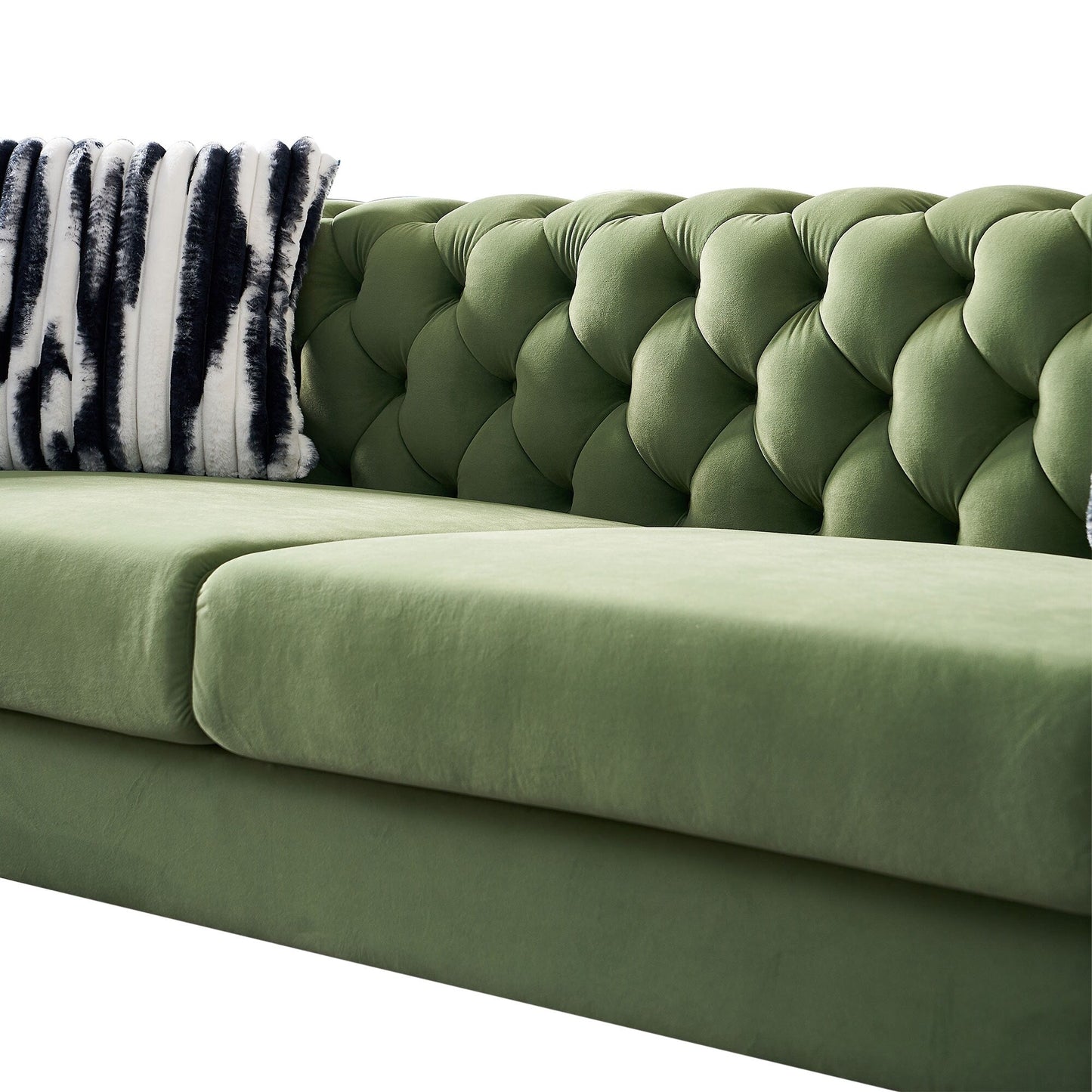 Chesterfield Modern Tufted Velvet Living Room Sofa