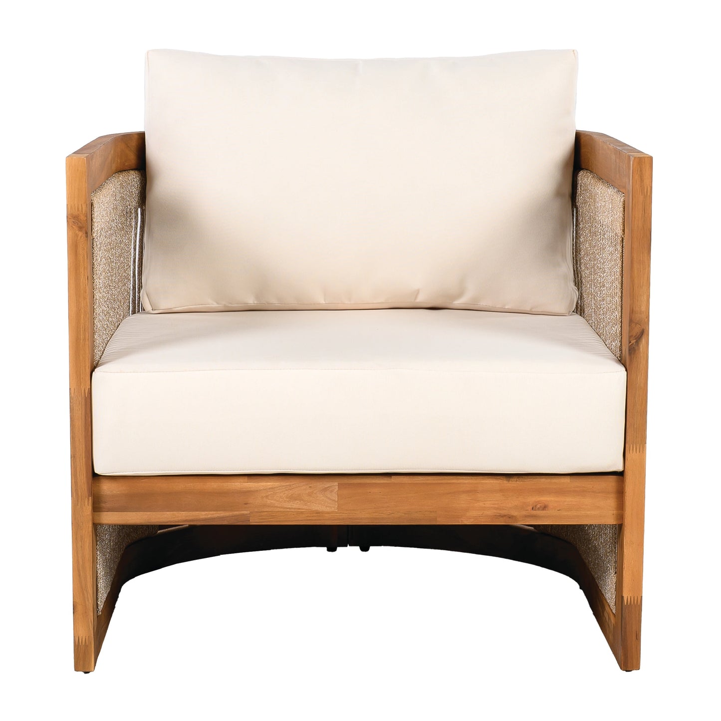 Christopher Knight Home- Sophia 4-piece Acacia Wood Outdoor Conversation Set