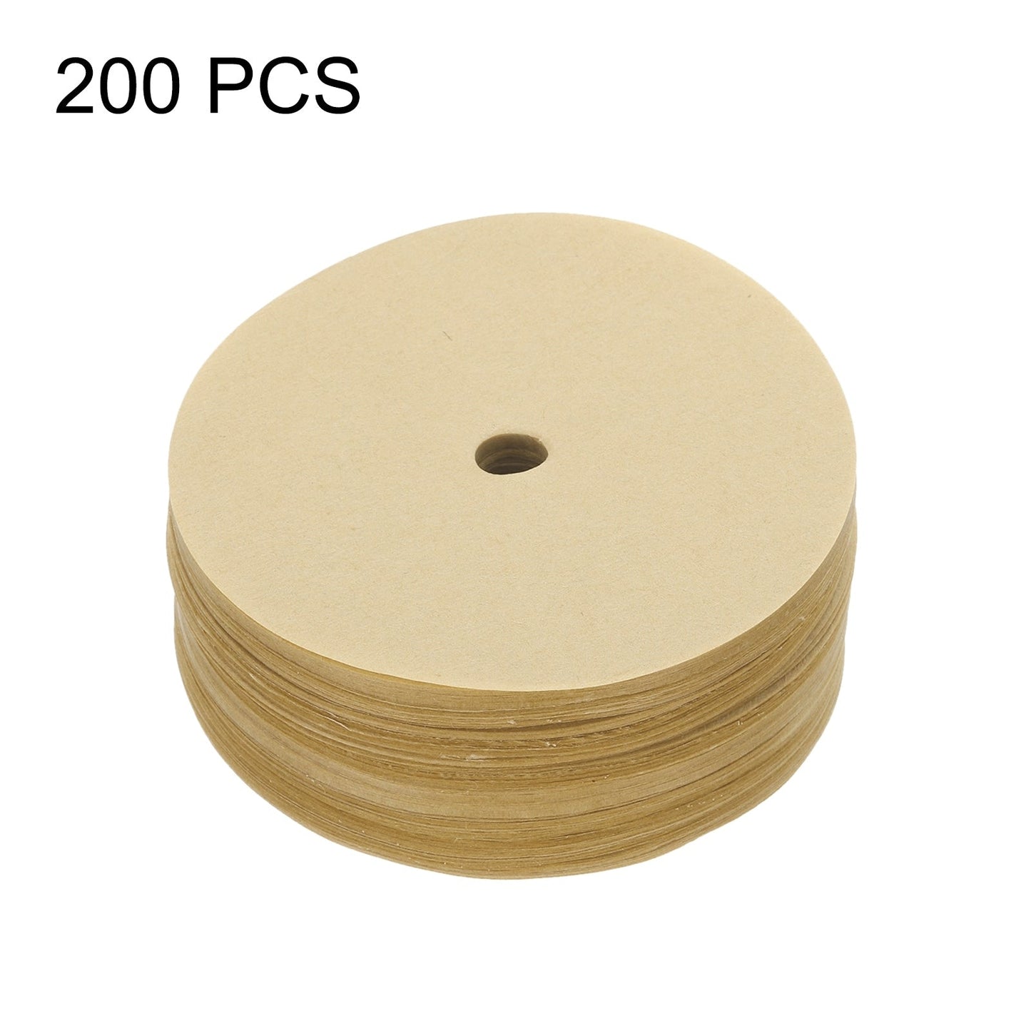 Coffee Filter Papers Disposable Round Paper with Hole Pack of 200 - 3.74 Inch