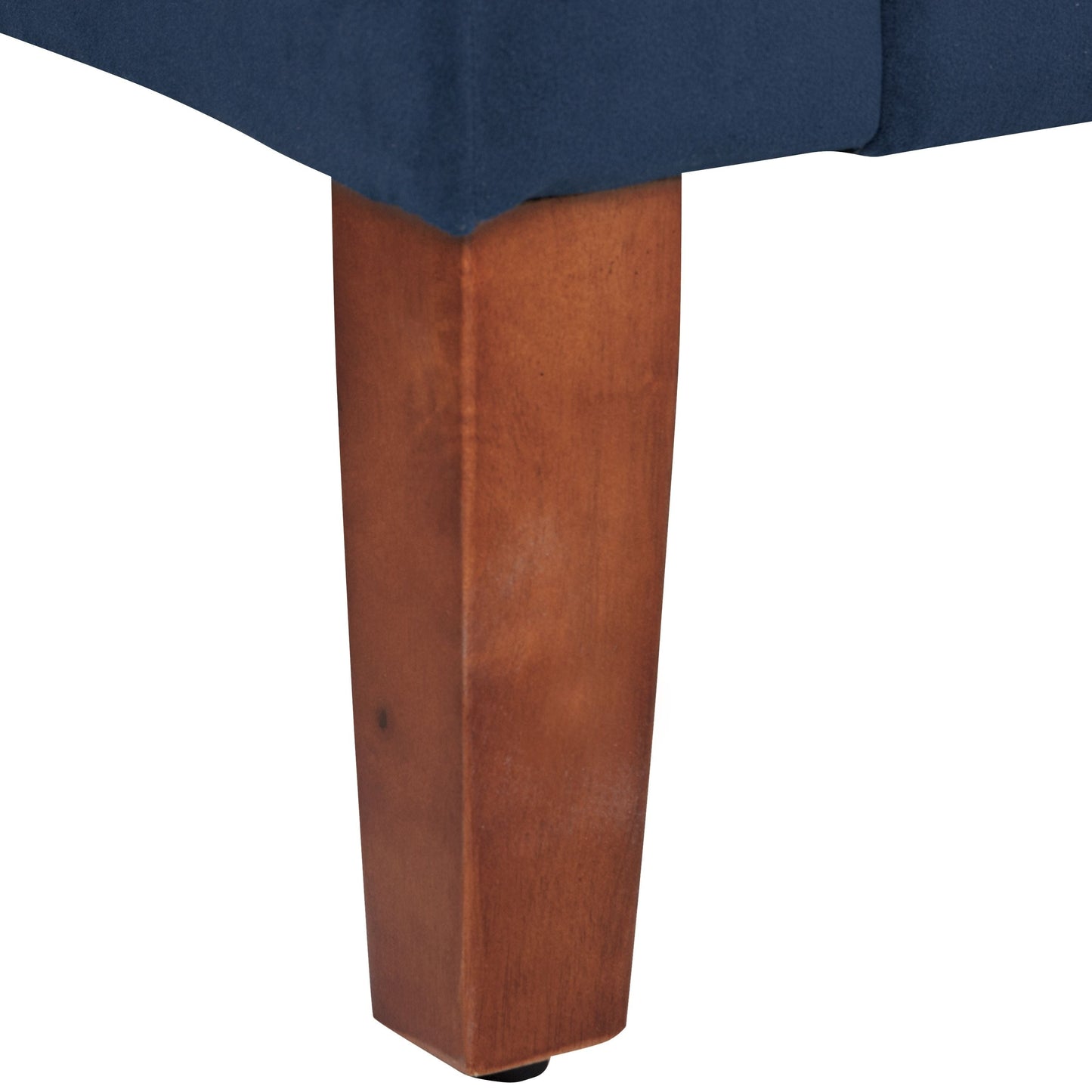 Copper Grove Malakoff Navy Velvet Storage Bench/ Settee