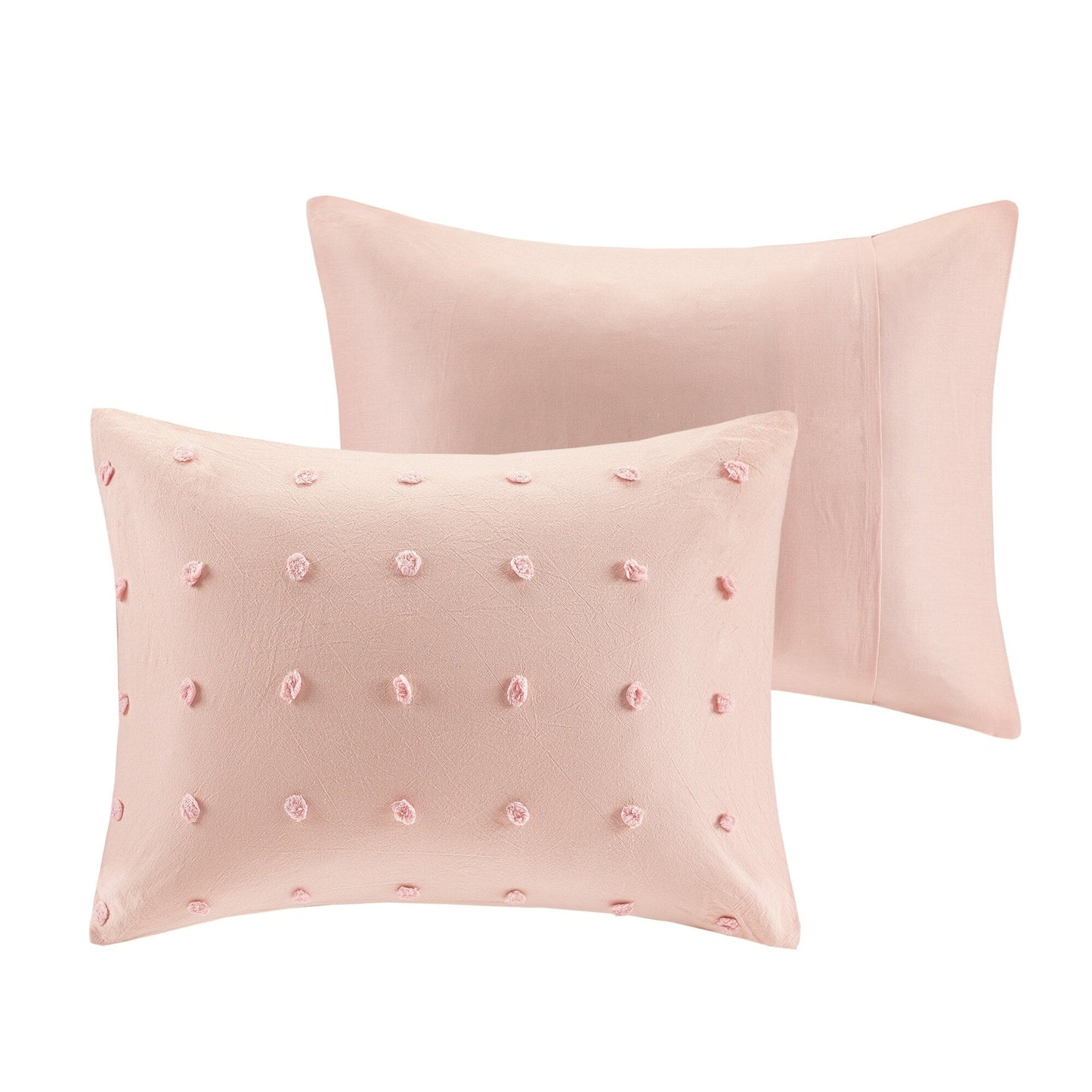 Intelligent Design Maize Cotton Jacquard Duvet Cover Set with Euro Shams and Throw Pillows