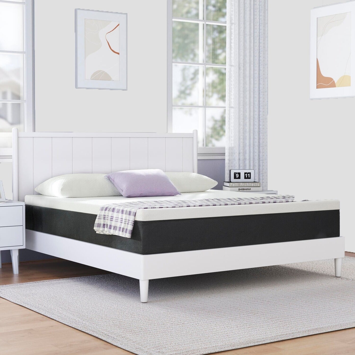 Stiku 10 inch Medium Memory Foam Mattress, Mattress in a box