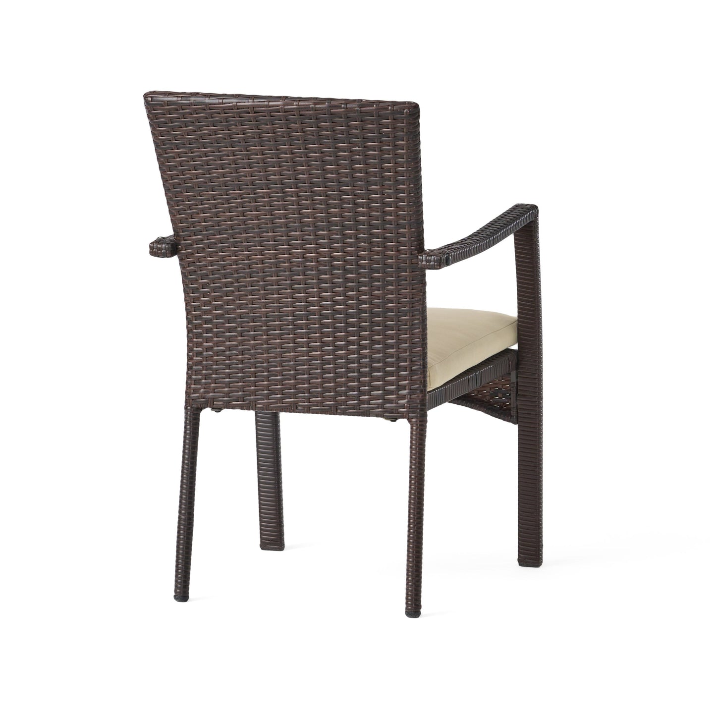 Davenport Outdoor 9 Piece Wood and Wicker Expandable Dining Set by Christopher Knight Home